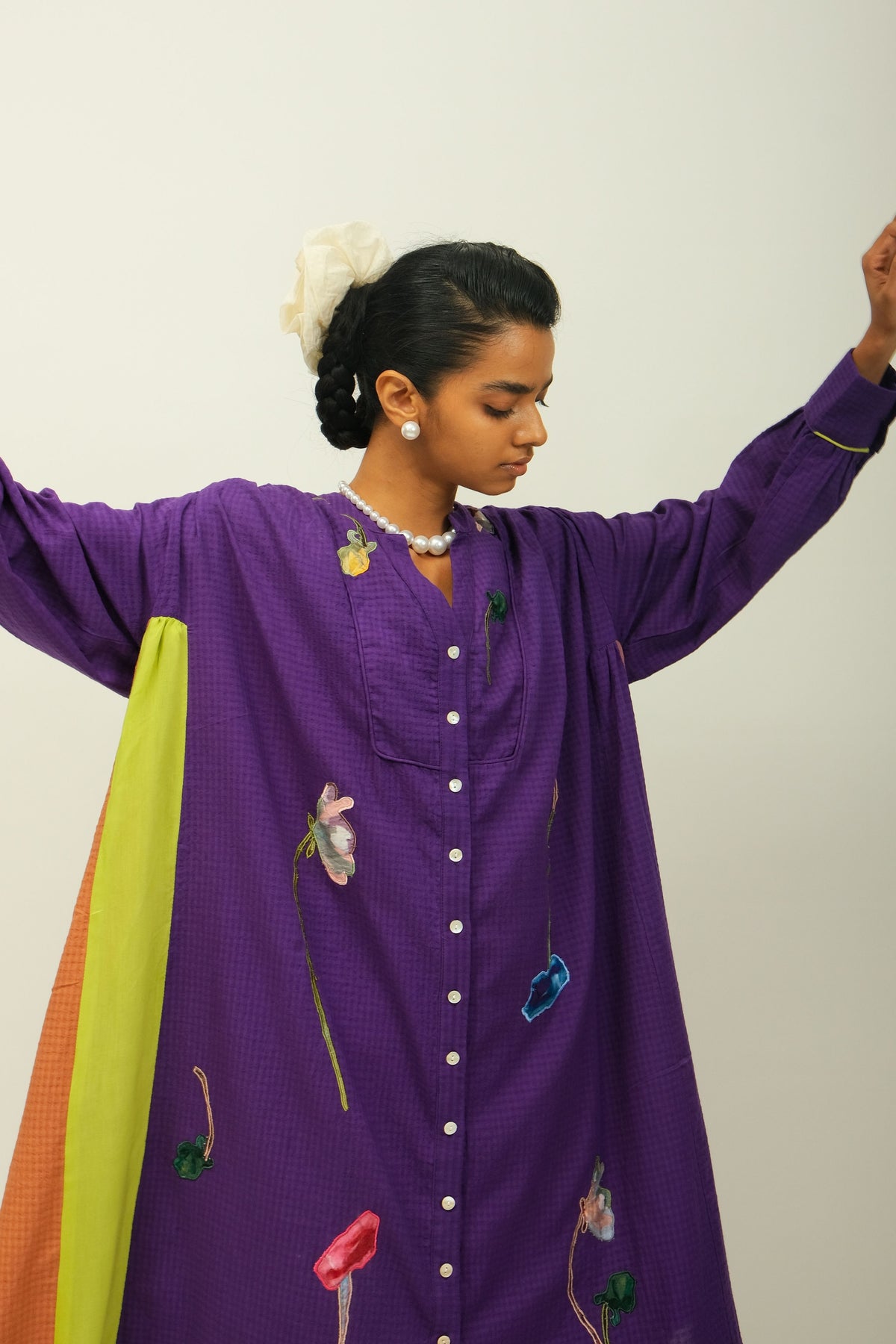 Thistle Applique Dress