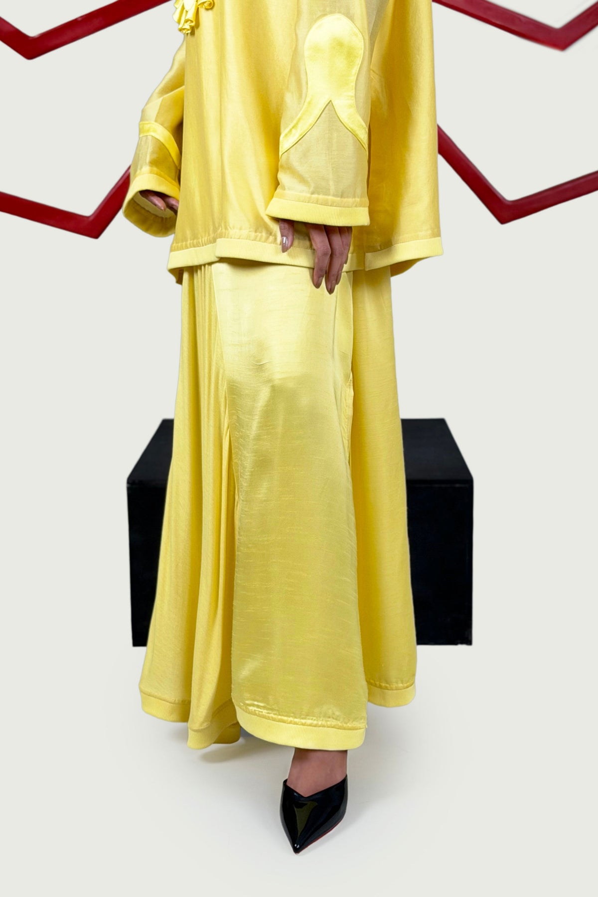 Yellow Skirt Set
