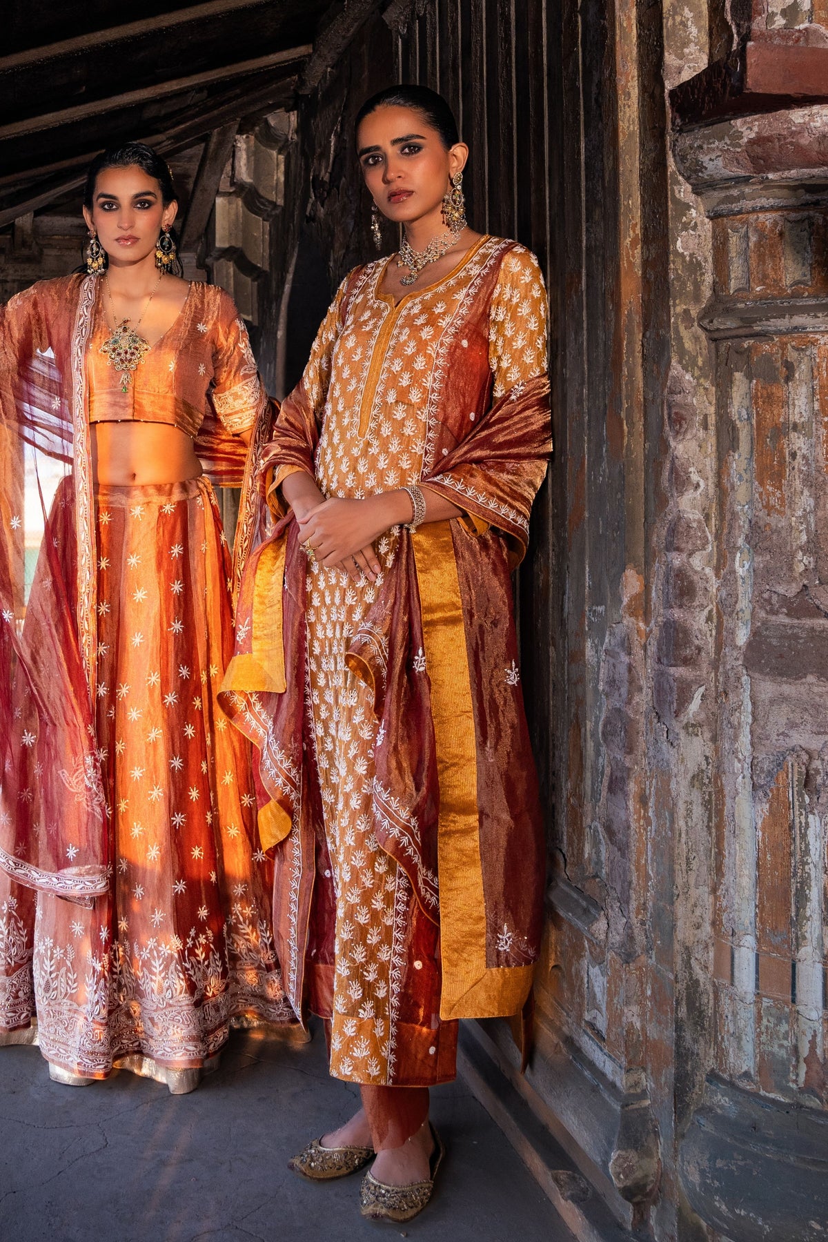 Red Straight Suit Set