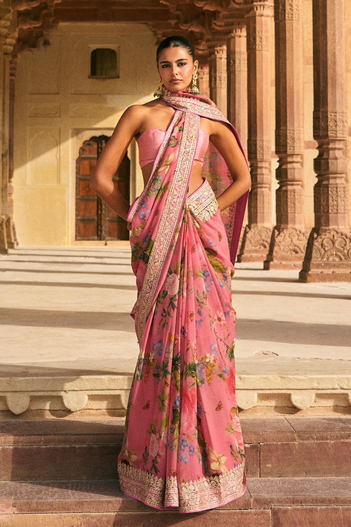Lotus Ruh Printed Saree
