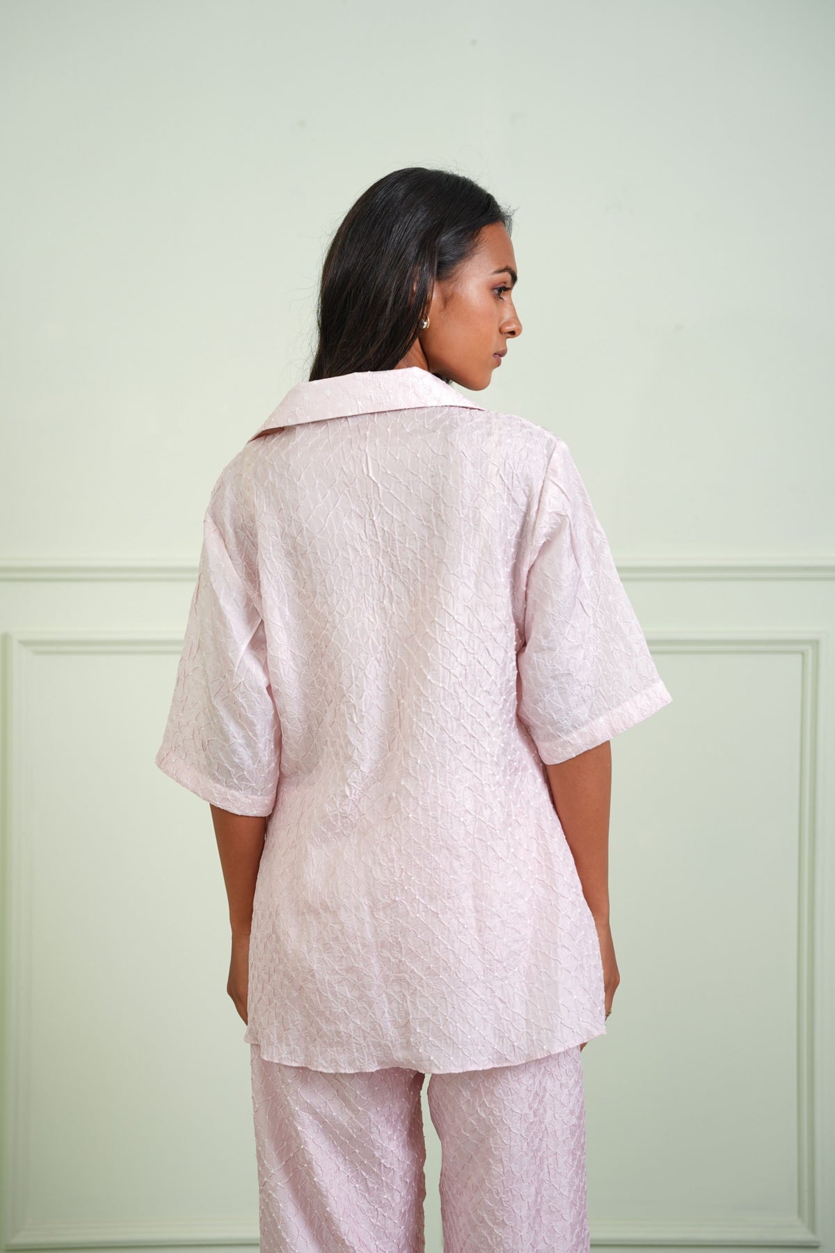 Blush Tie Up Shirt