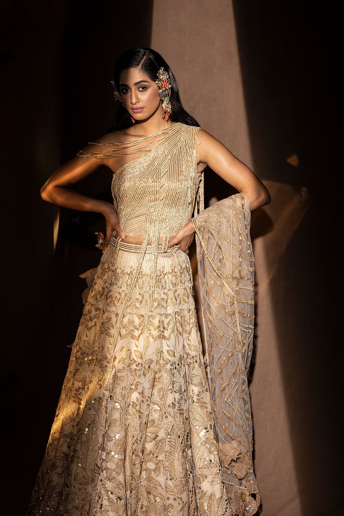 Metallic Lehenga Set