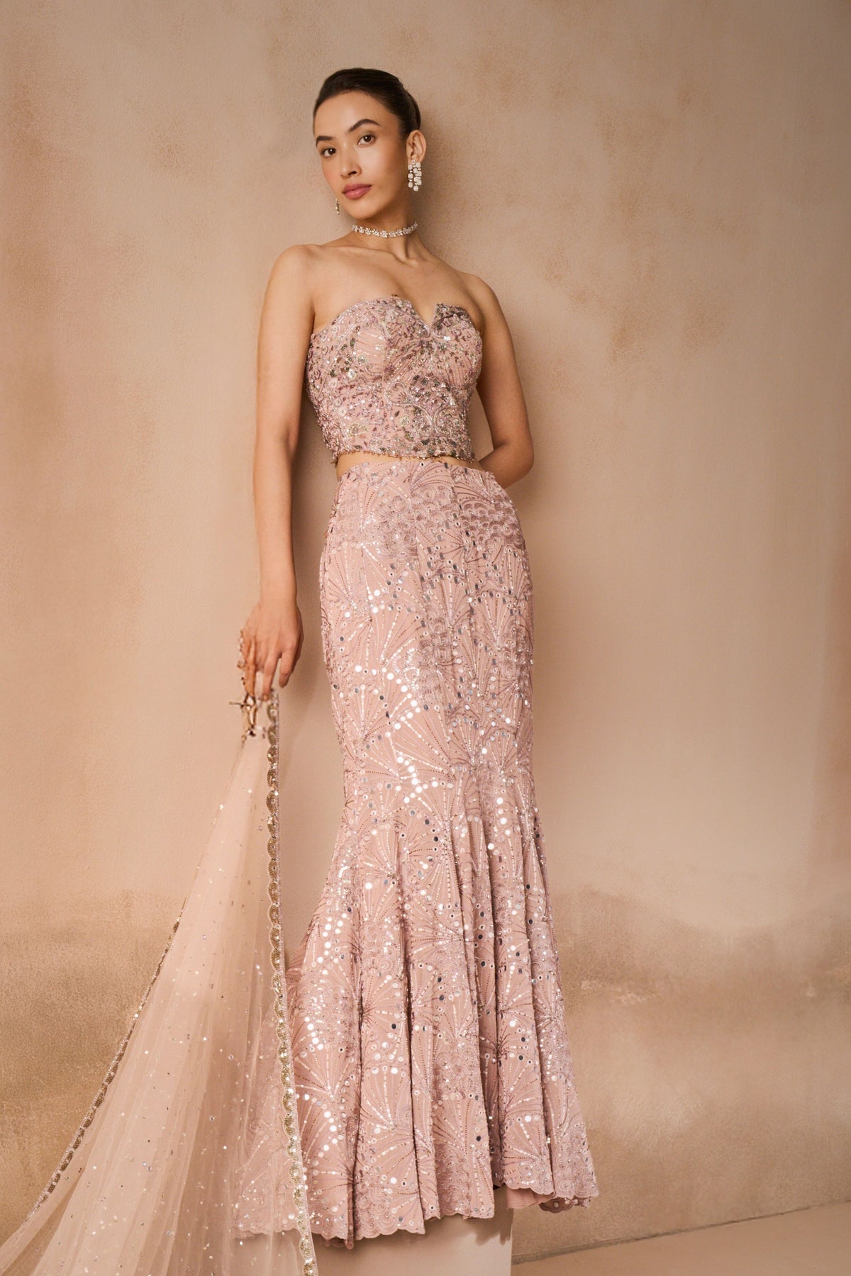 Lehenga Set With Corset Blouse