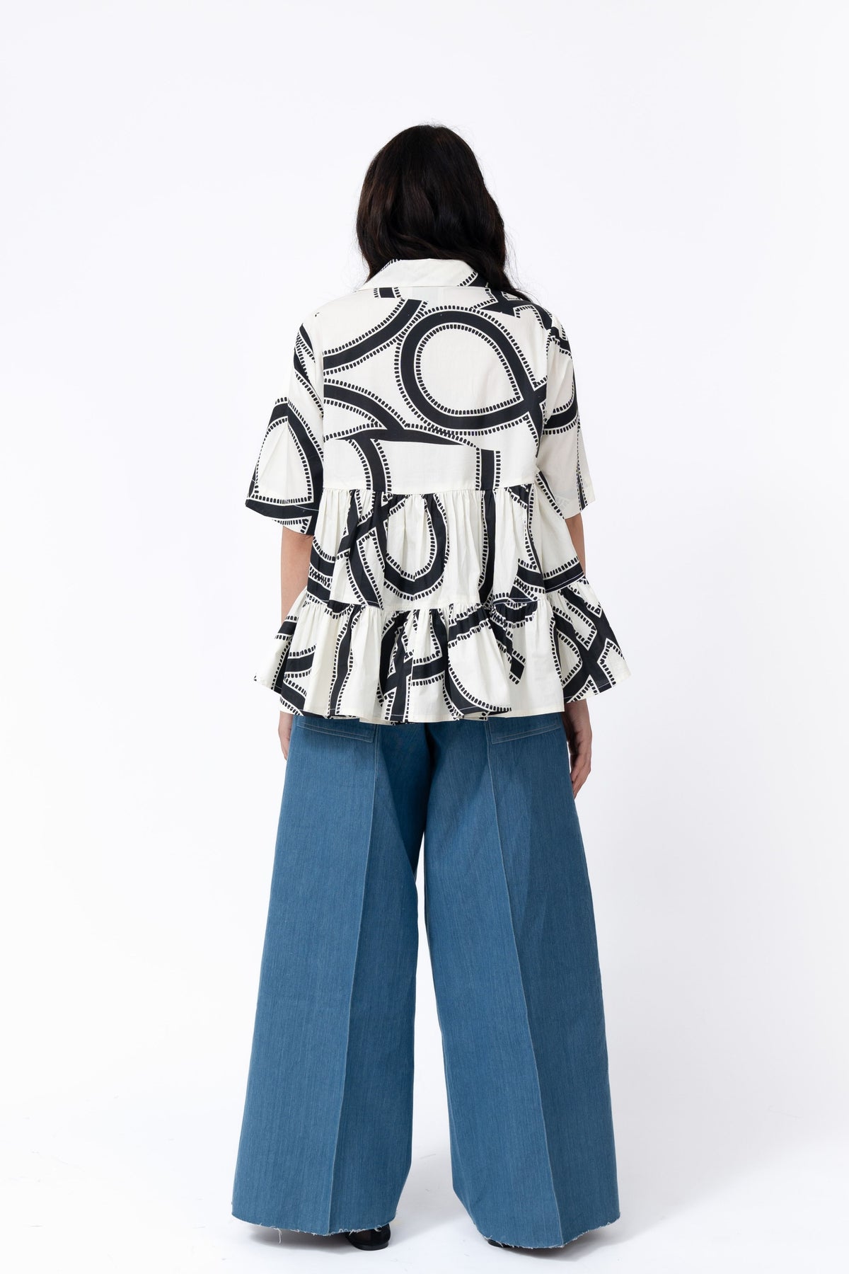 Swrill Print Tier Top