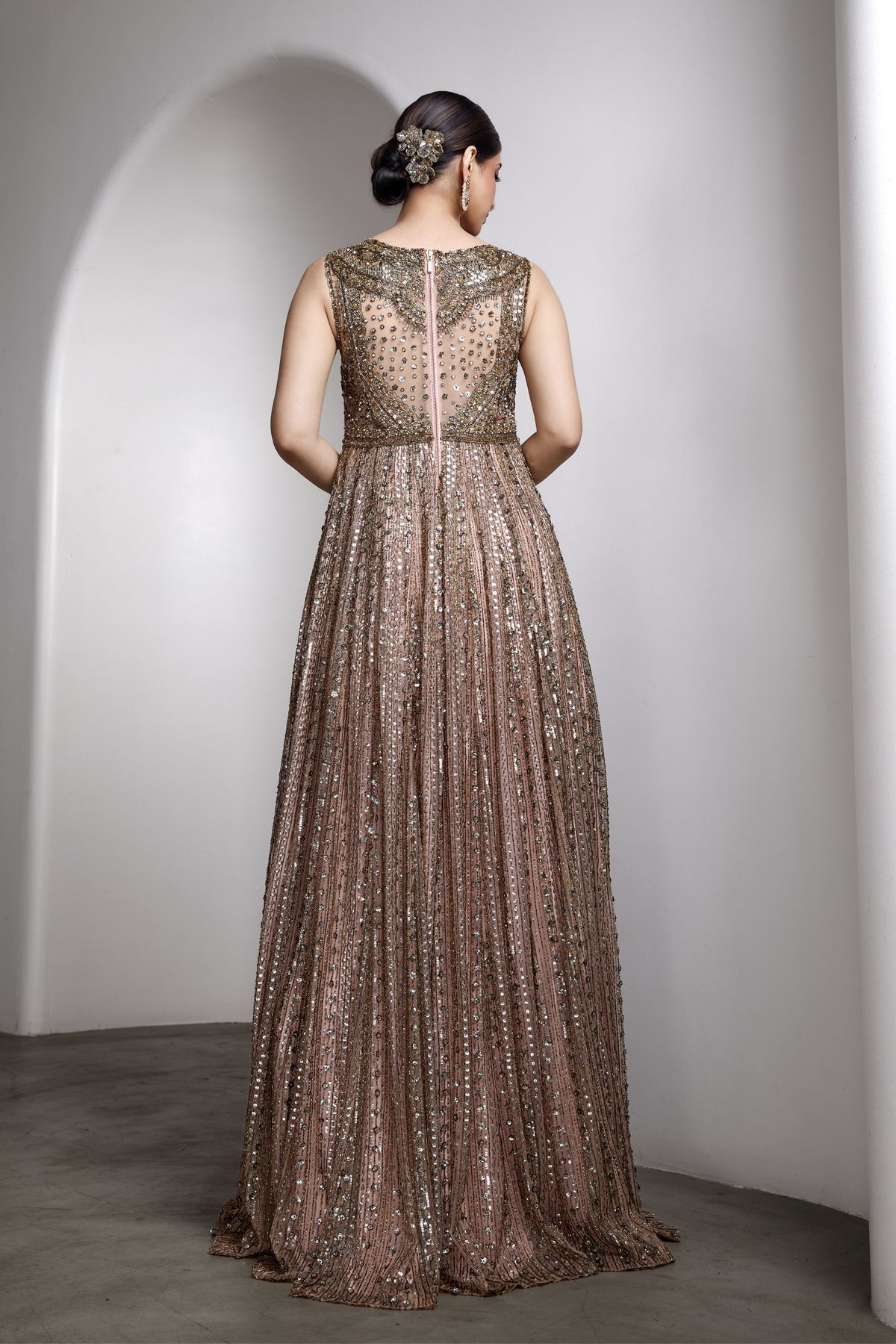 Pink Embellished Gown