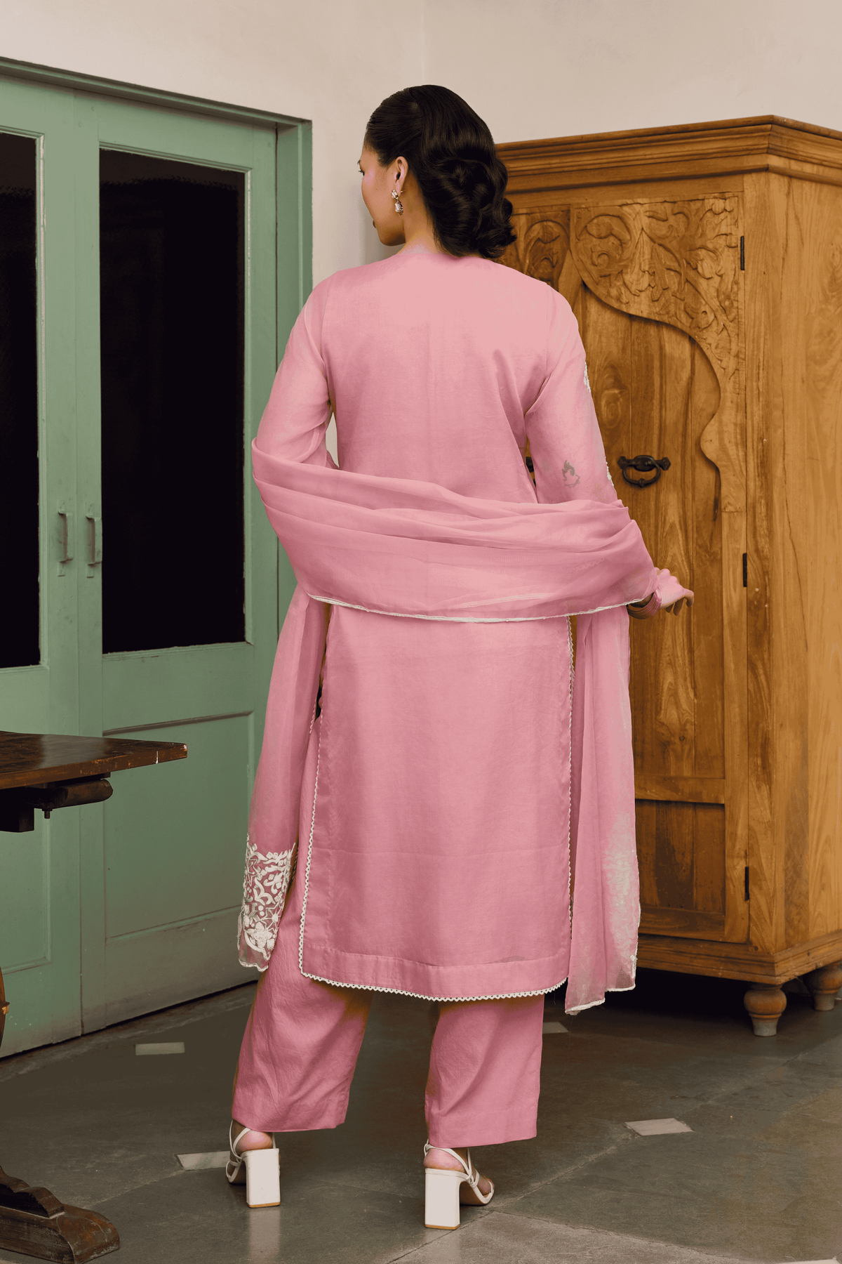Organza Kurta Set