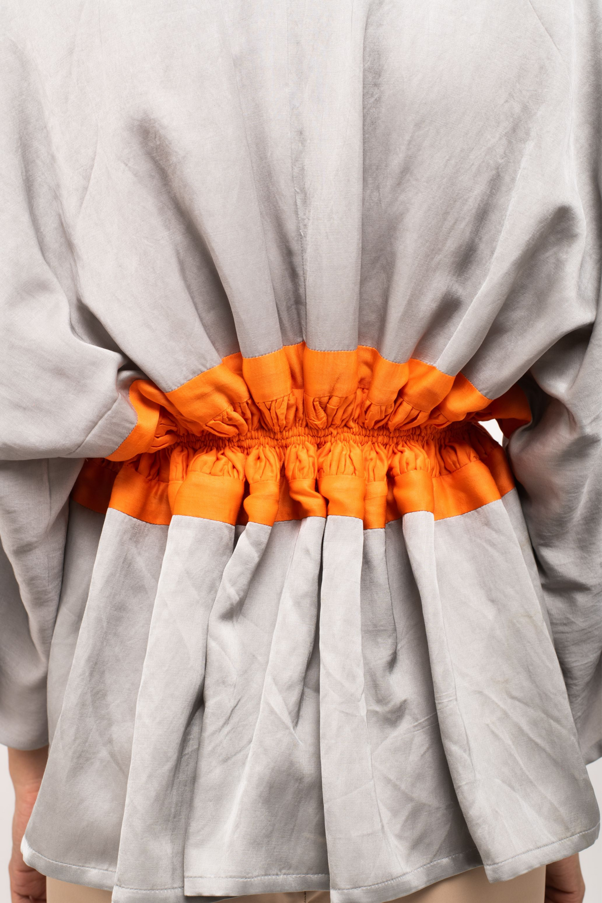 Grey and Orange Short Cape