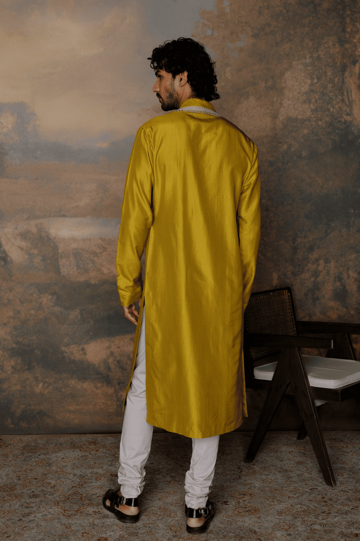 Mustard Kurta Set