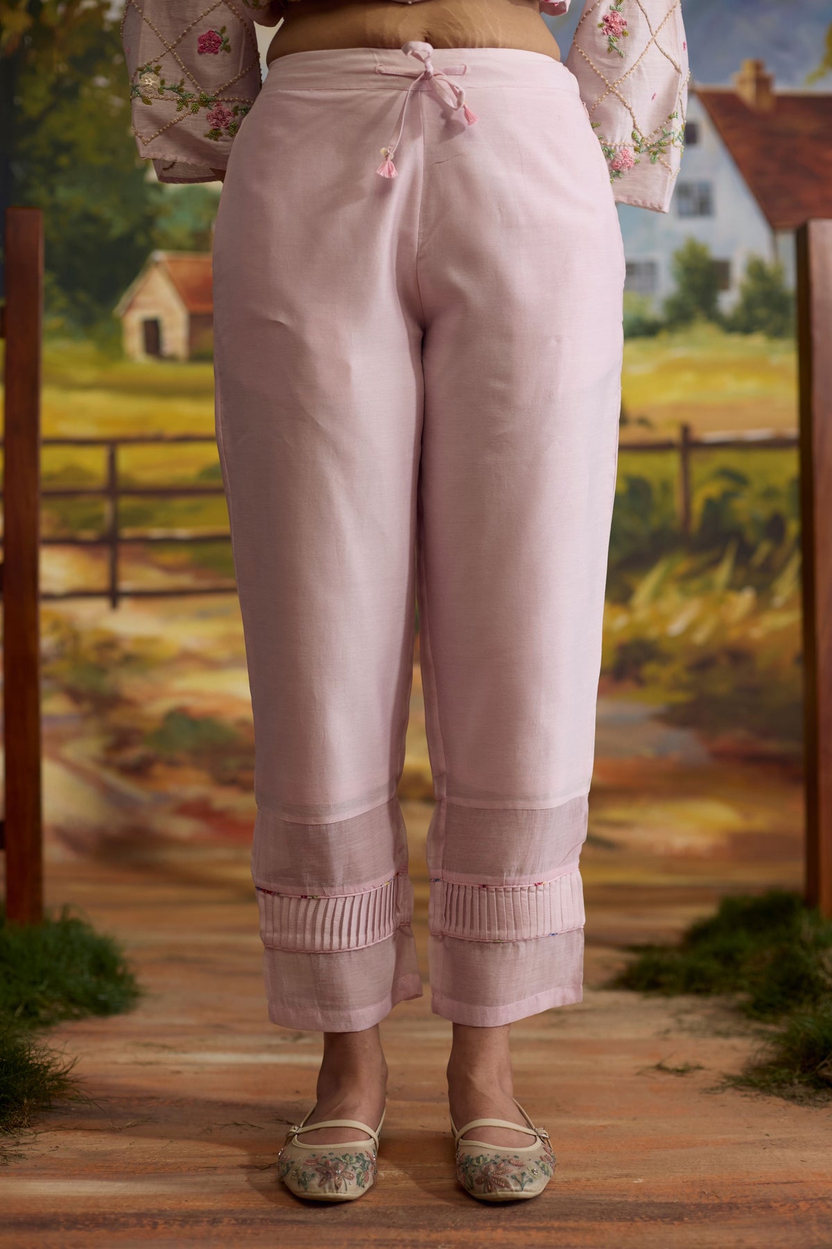 Lavender Pleated Pants