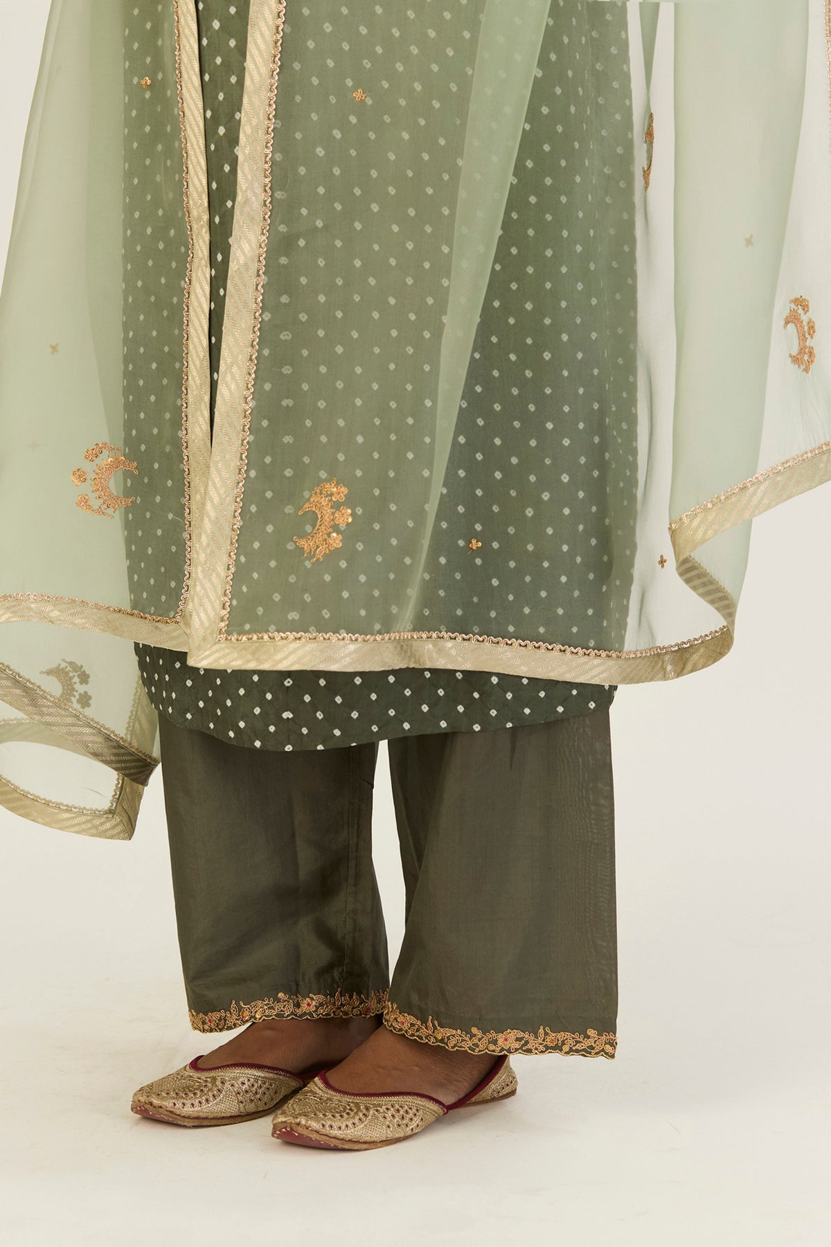 Revati  Bandhani Ombre Kurta &amp; Pants