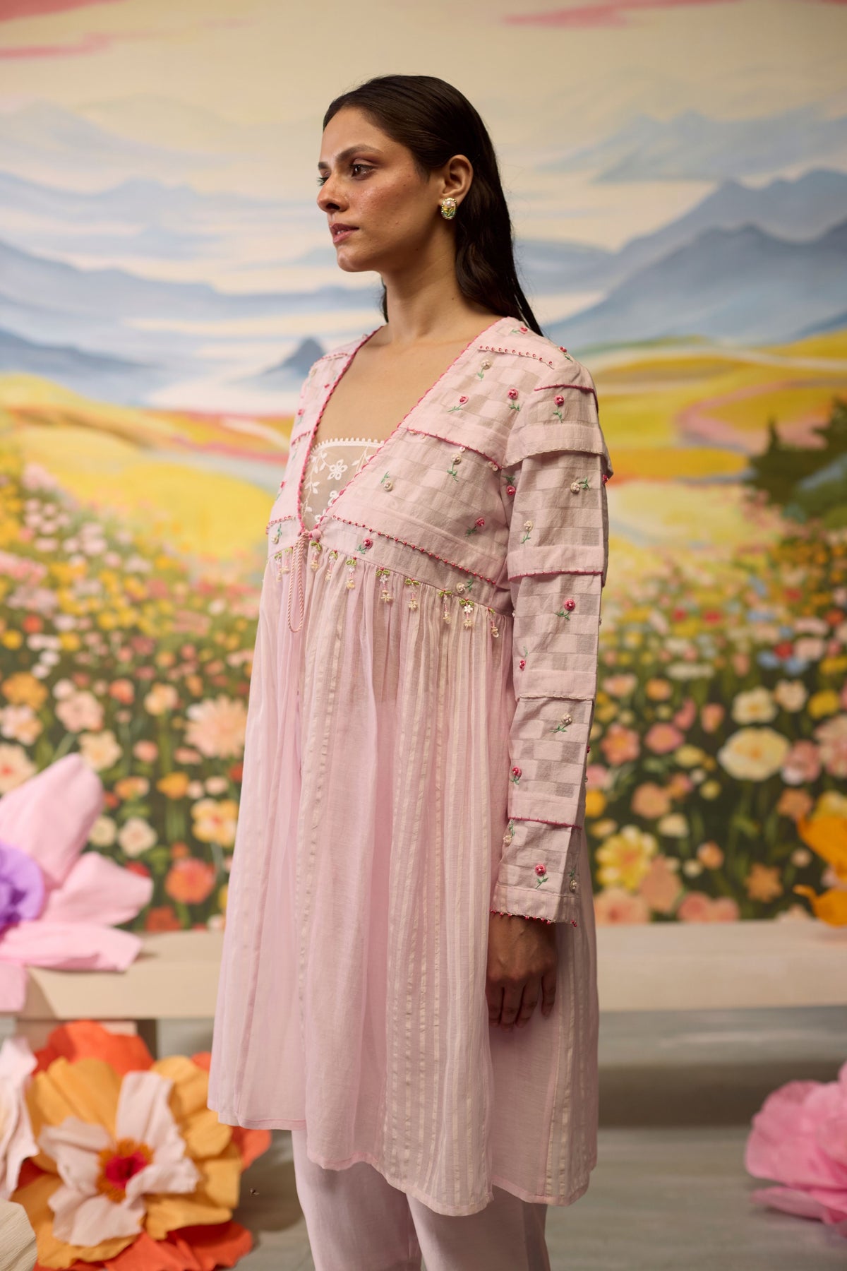 Lavender Gathered Kurta