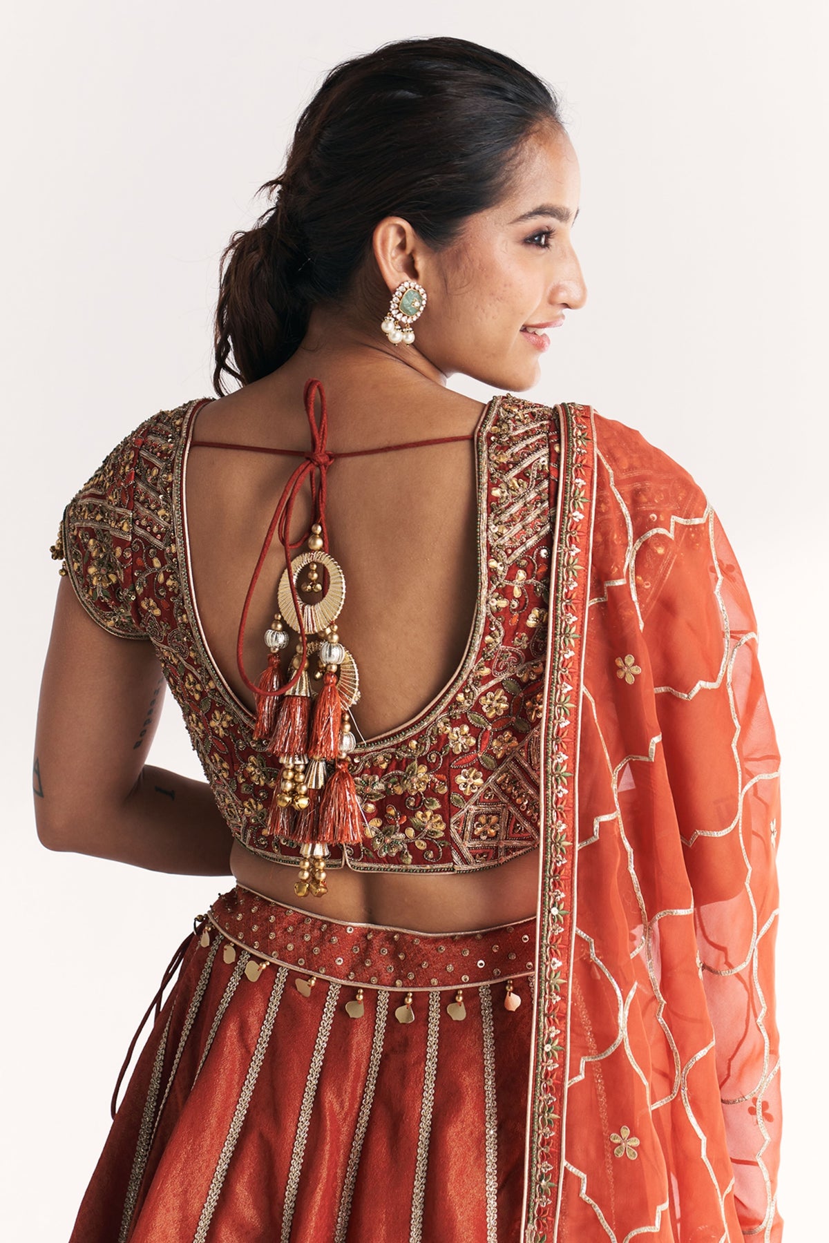 Padma Rust Lehenga Set