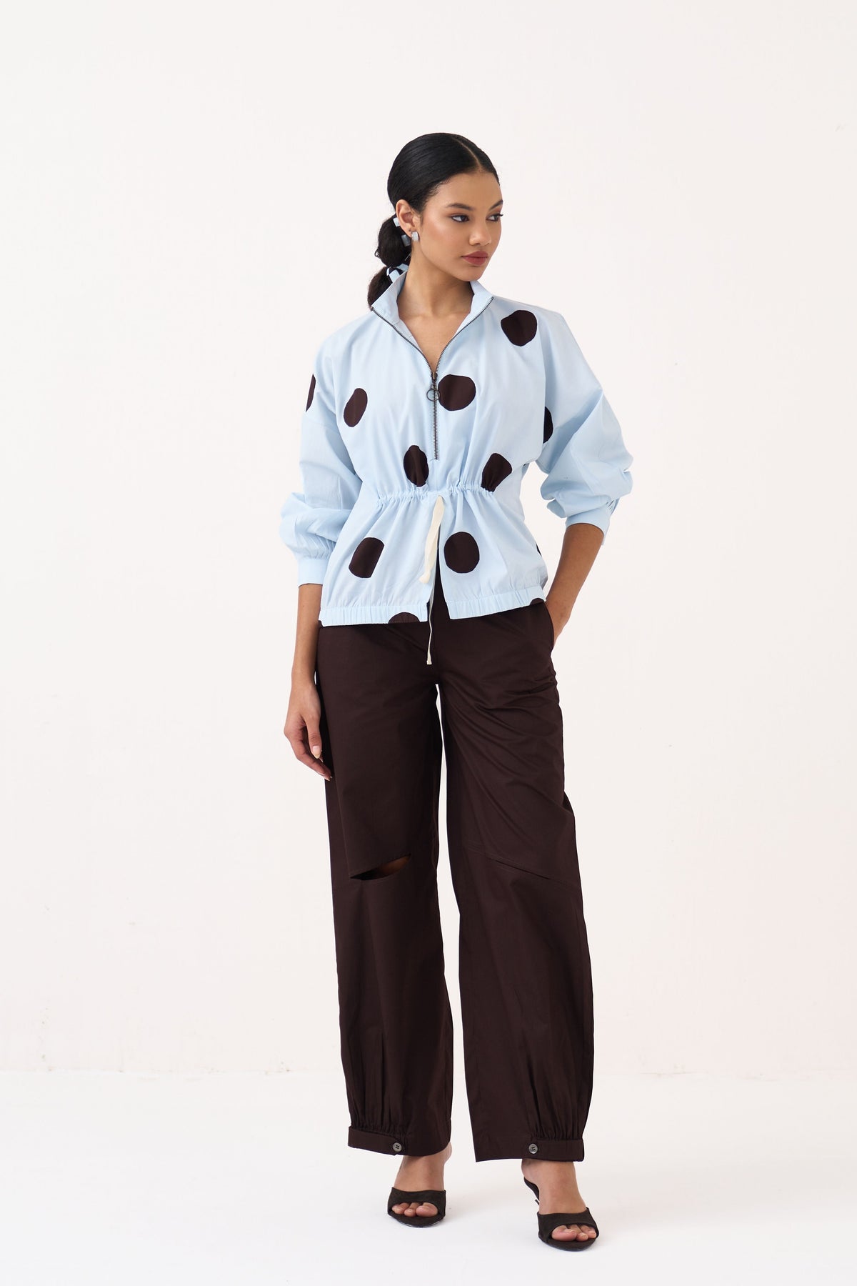 Drawstring Polka Co-Ord Set