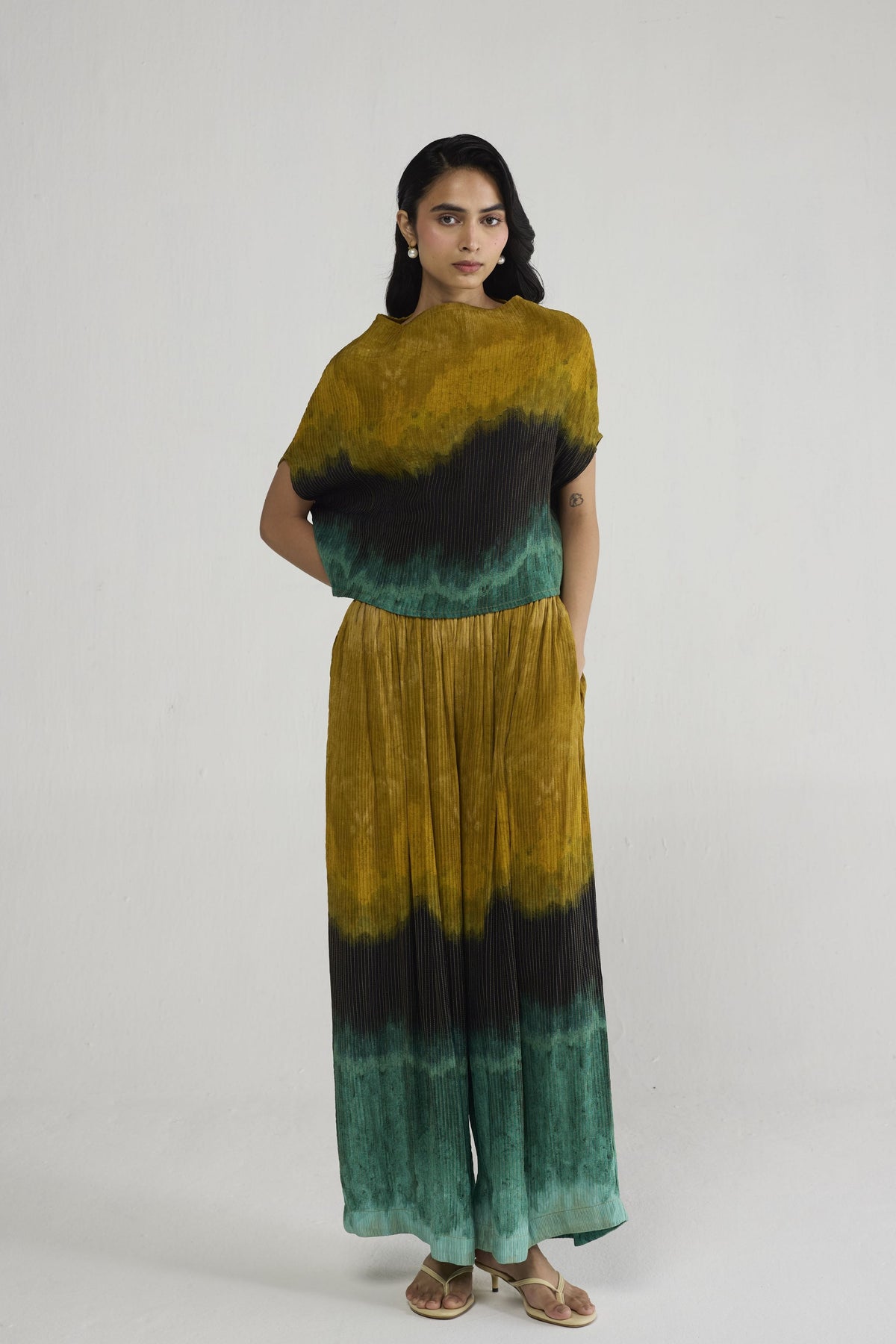 Uri Pintucks Top