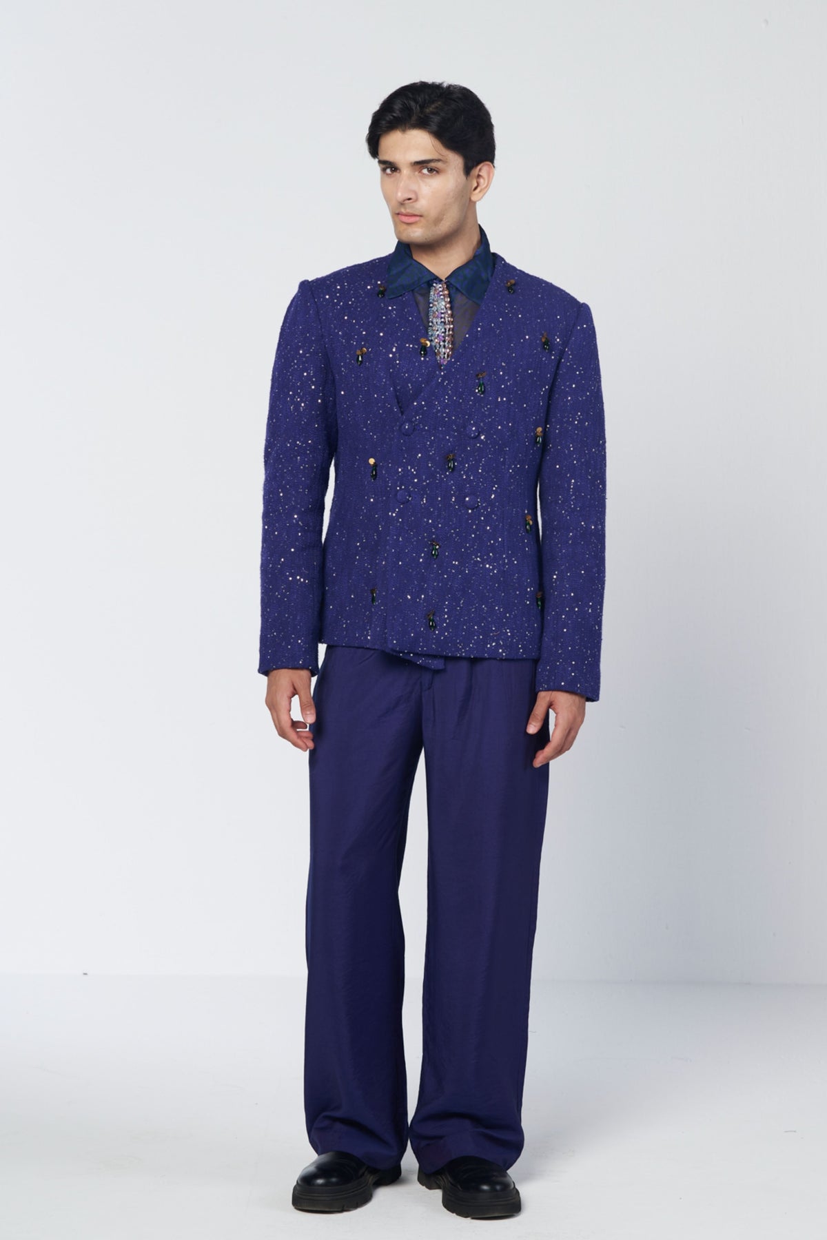 Rimjhim Double Breasted Coat Set