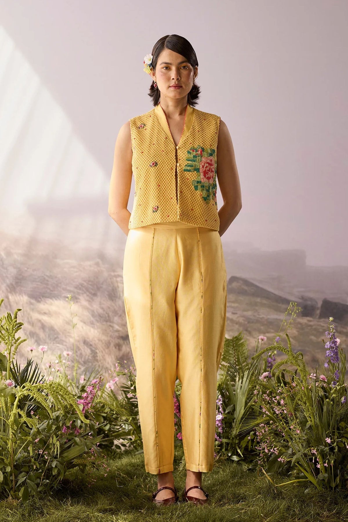 Sunray Floral Top