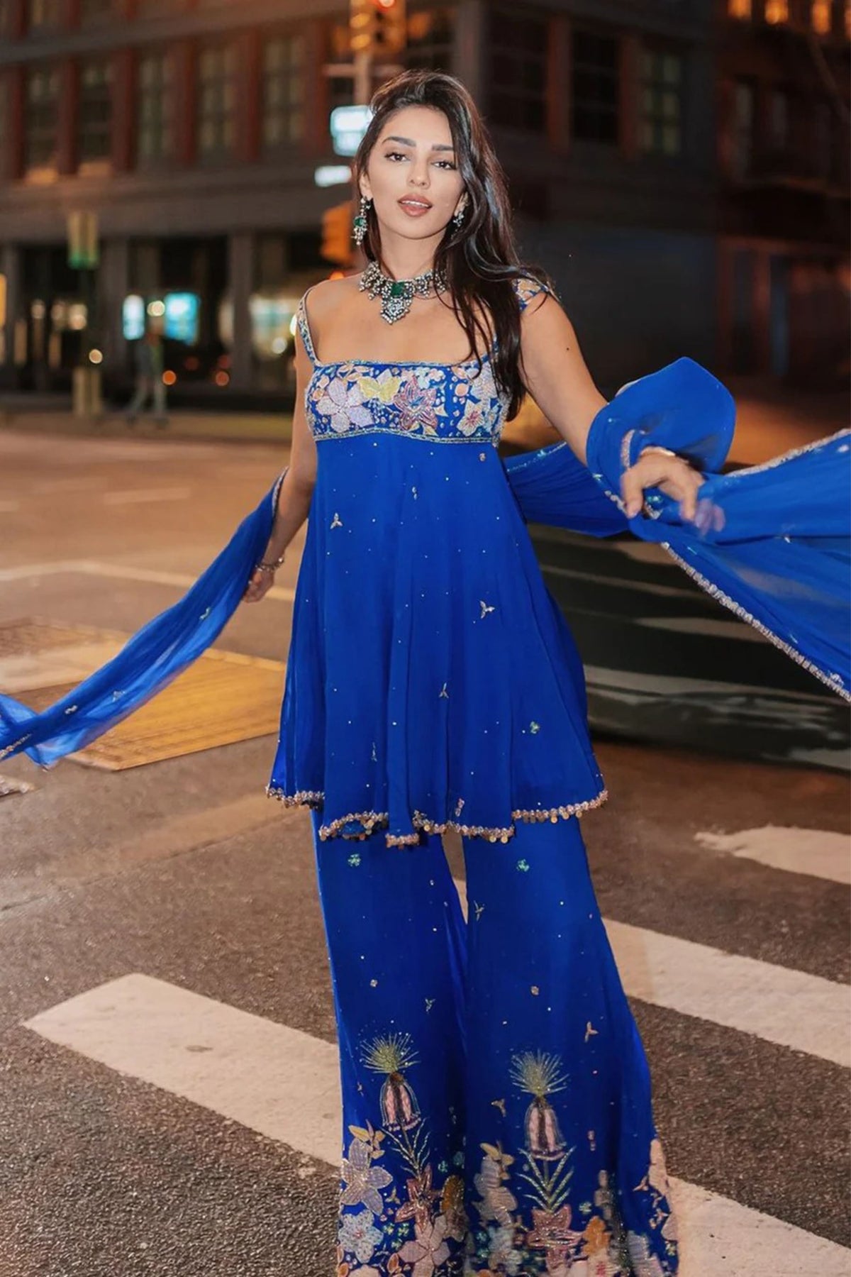 Bleuciel Blue Sharara Set