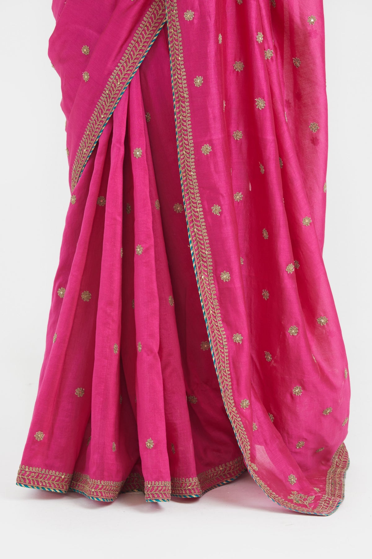 Fuchsia Saree Set