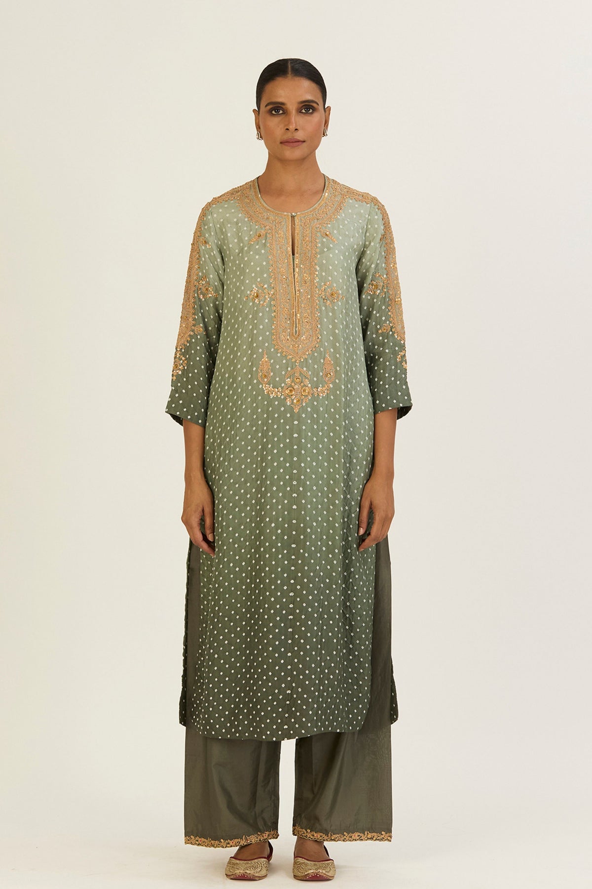 Revati  Bandhani Ombre Kurta &amp; Pants