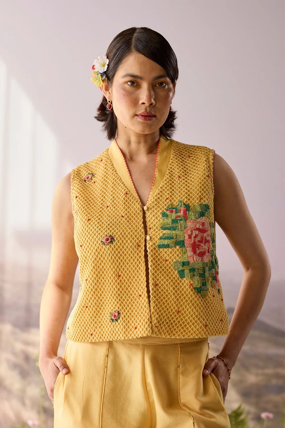 Sunray Floral Top