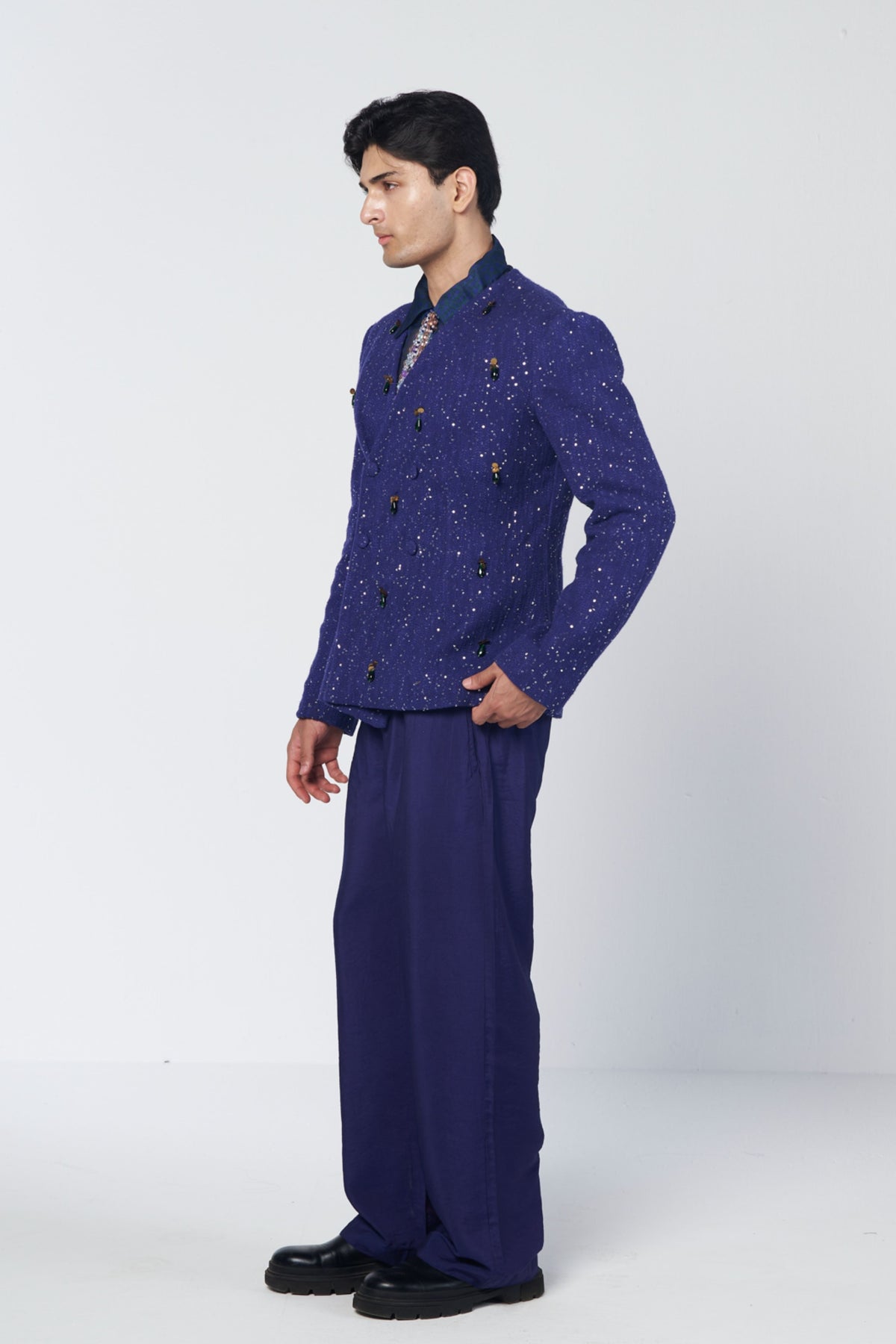 Rimjhim Double Breasted Coat Set
