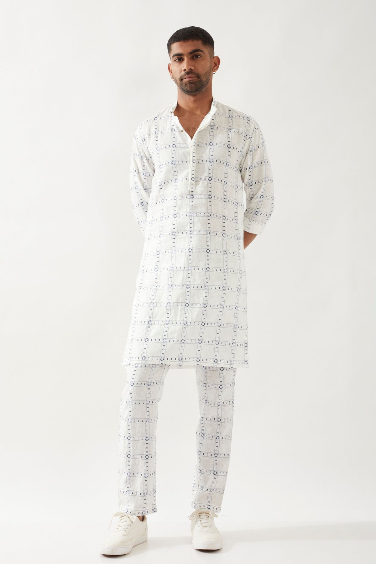 Kent Regal White Kurta Set