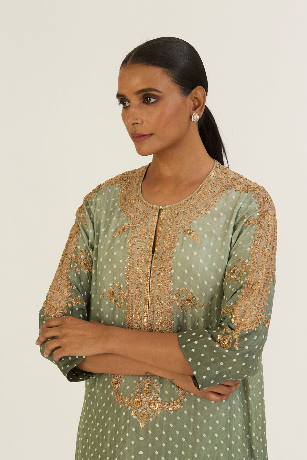 Revati  Bandhani Ombre Kurta &amp; Pants