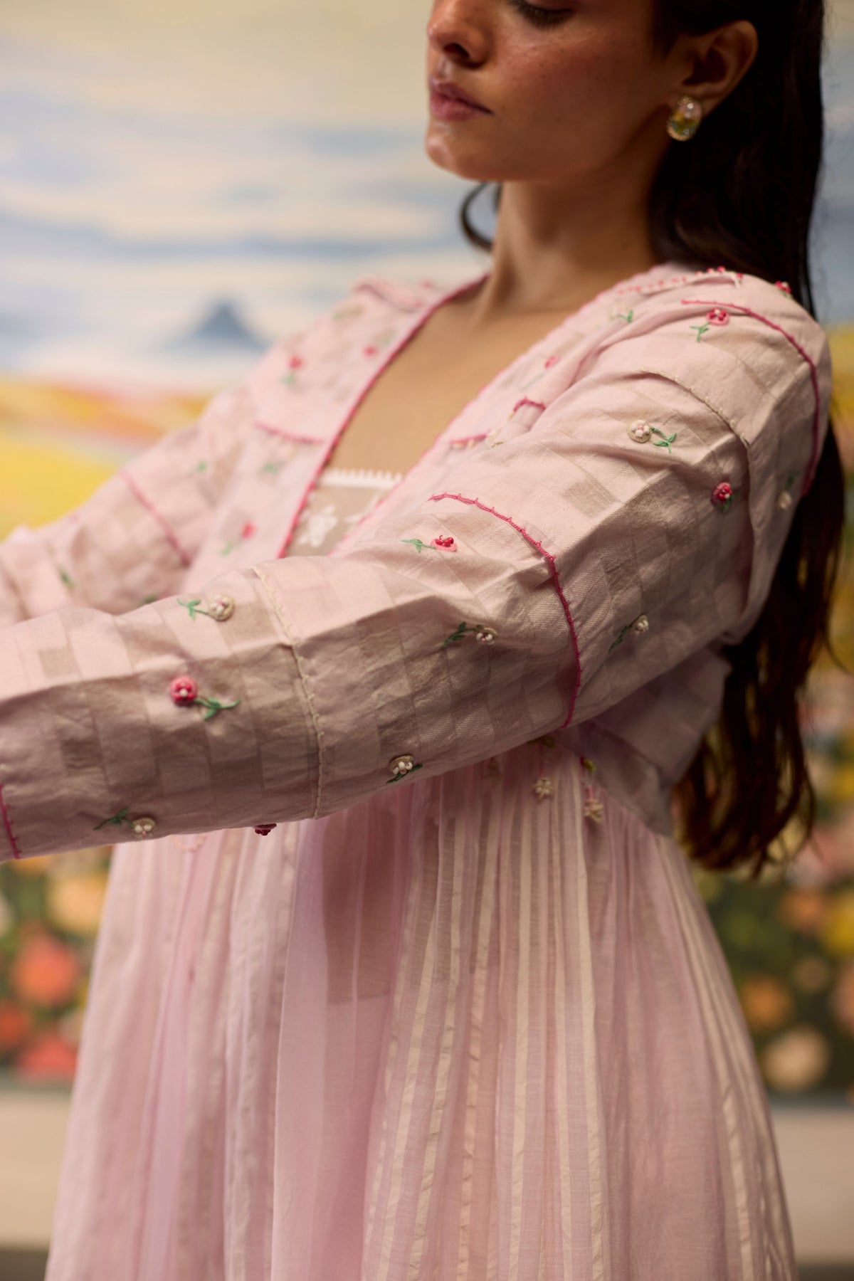 Lavender Gathered Kurta