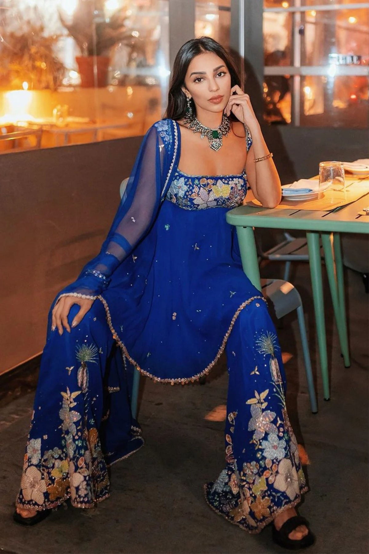 Bleuciel Blue Sharara Set