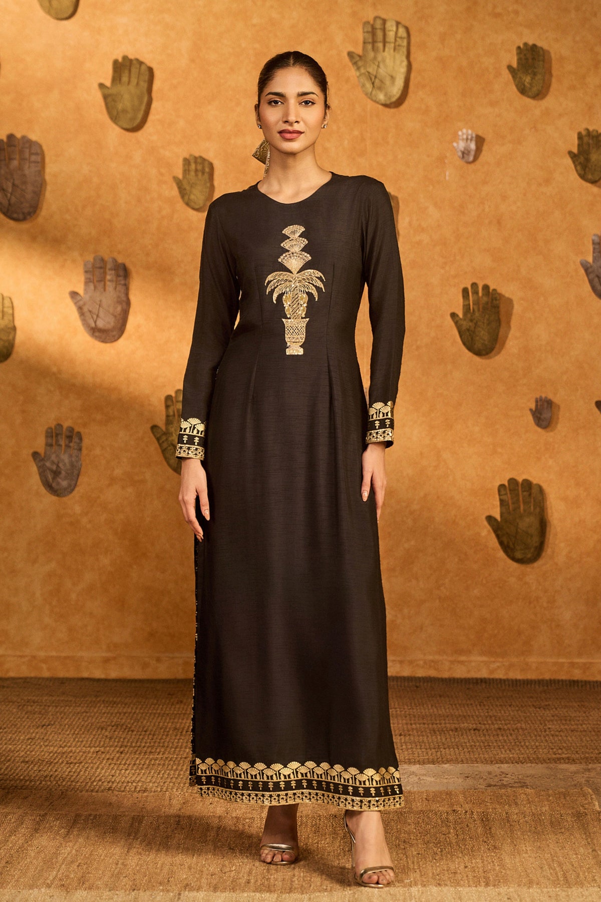 Black Snowlight Kurta Set
