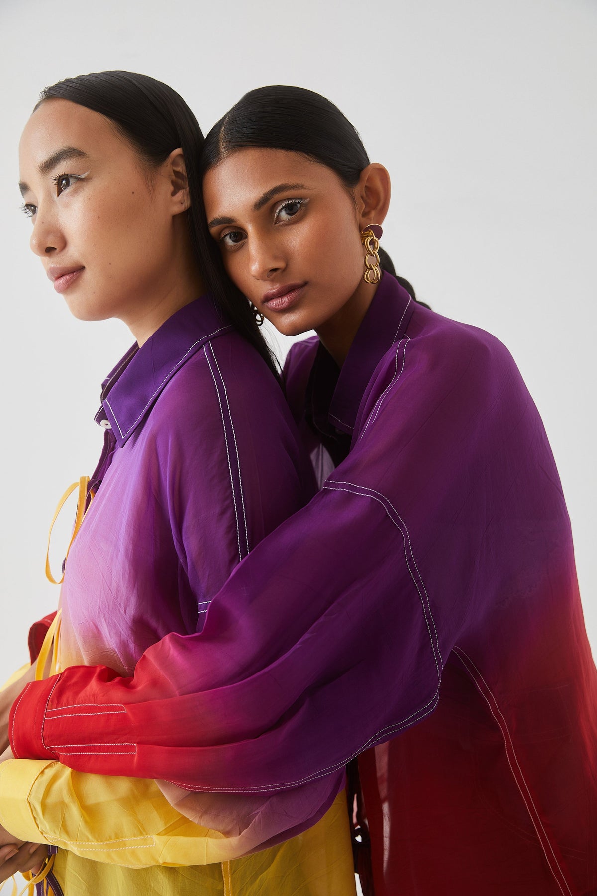 Ombre Organza Shirt
