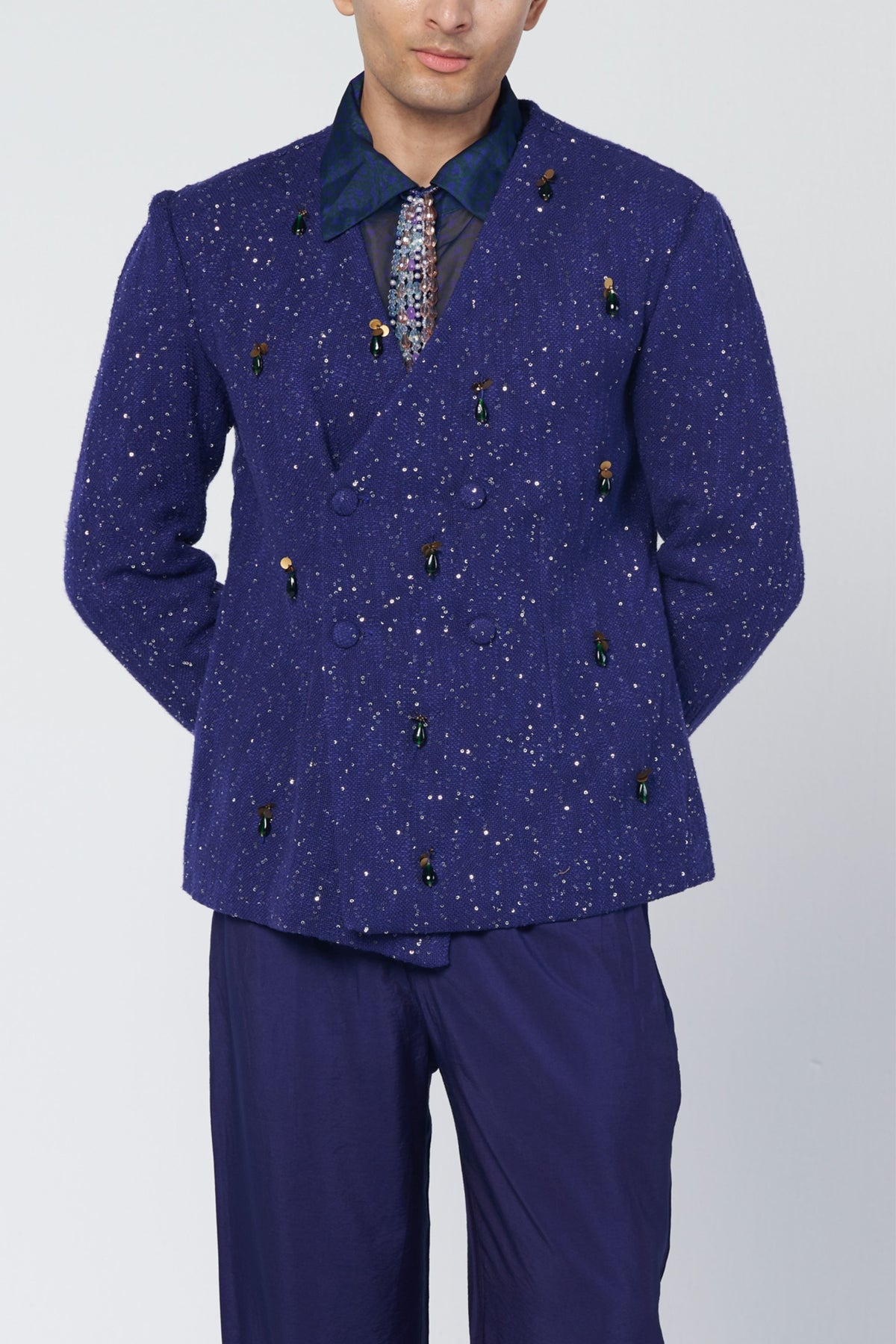 Rimjhim Double Breasted Coat Set