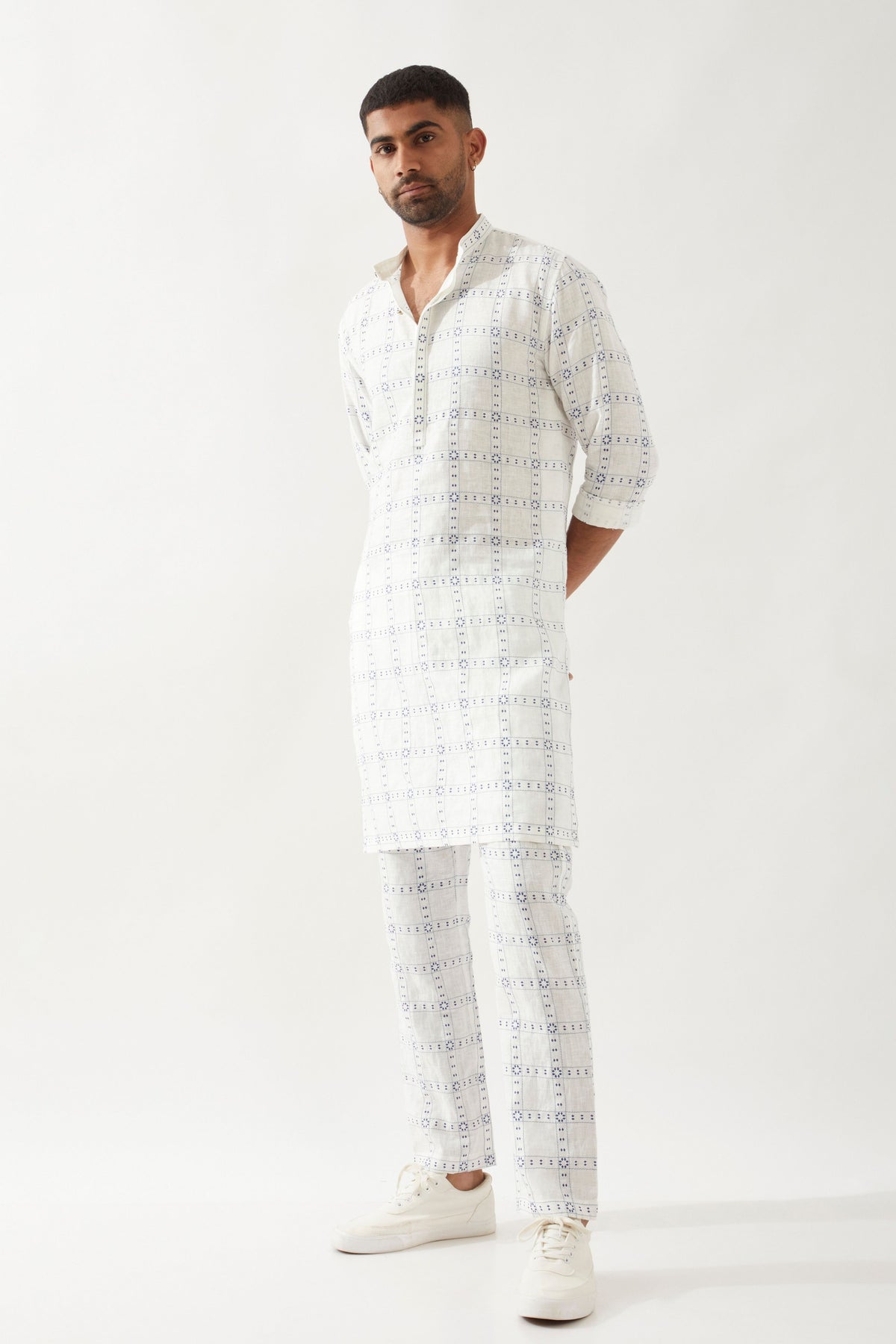 Kent Regal White Kurta Set