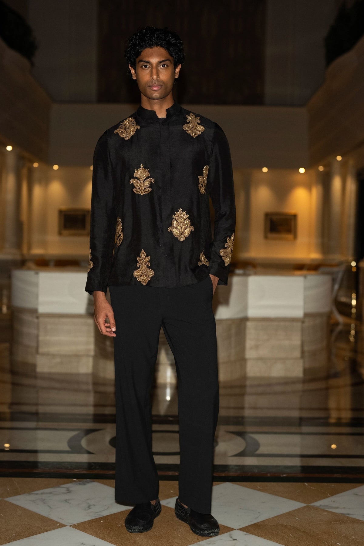 Straight Cut Black Pant