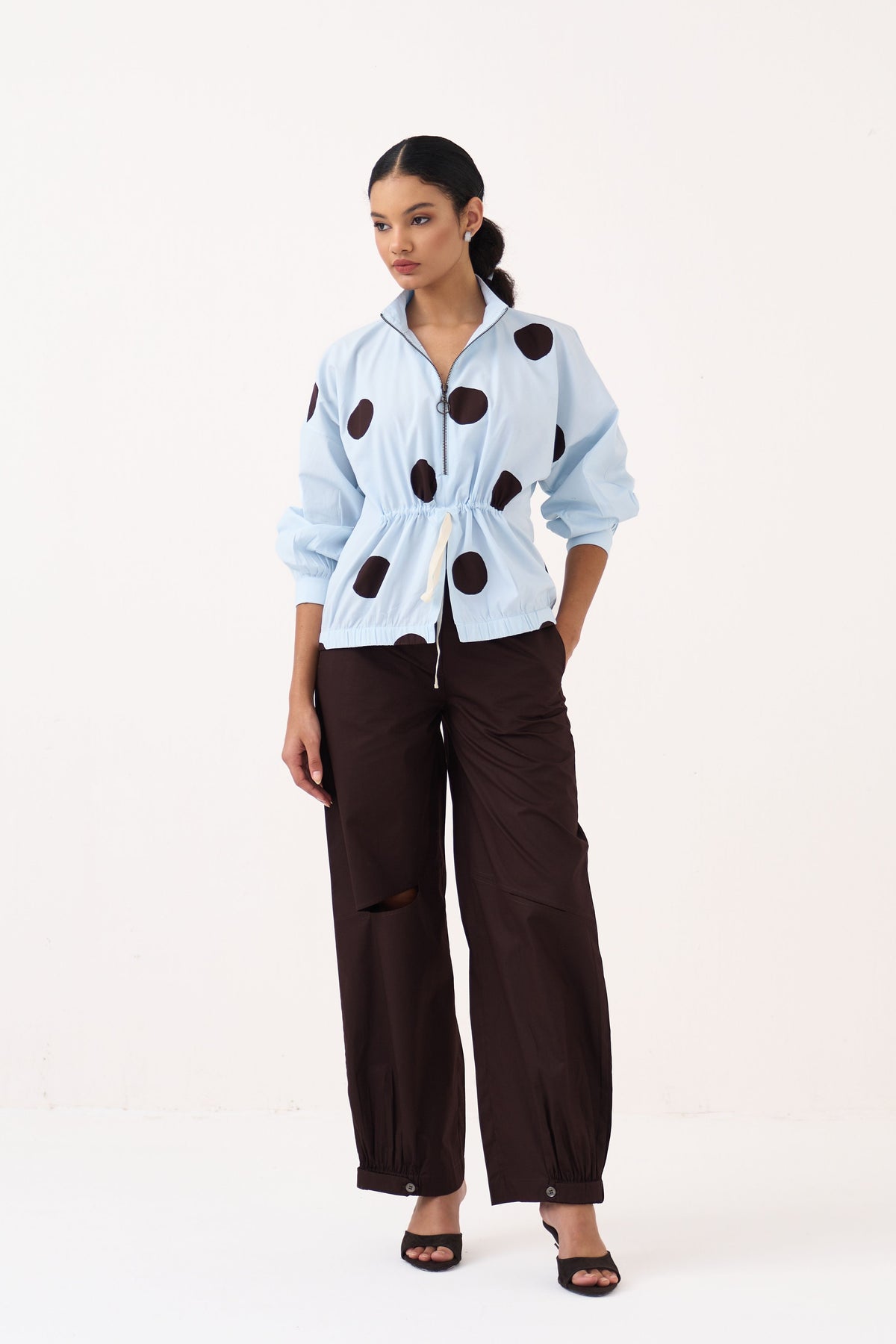Drawstring Polka Co-Ord Set