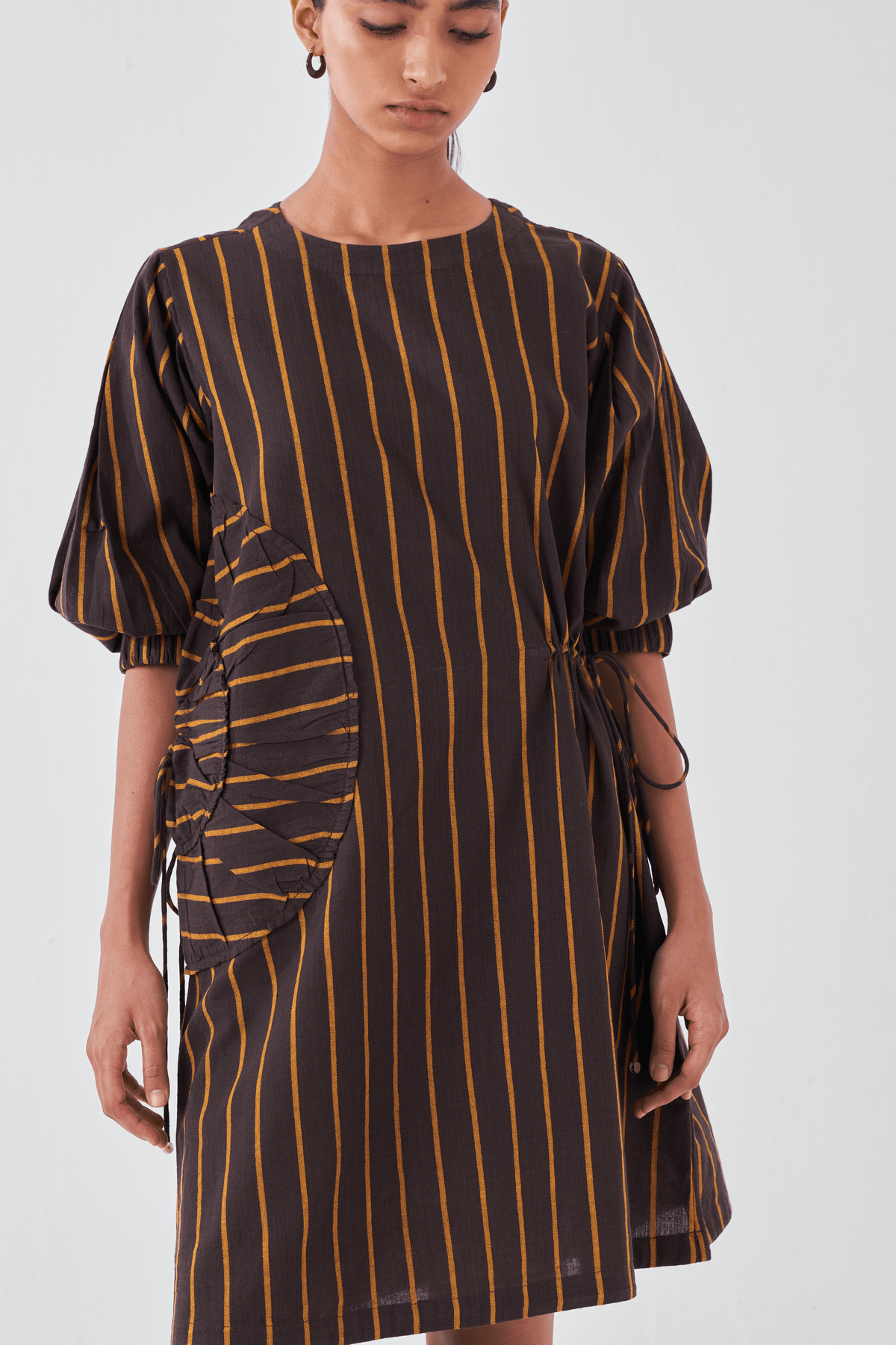 Multi-drawstring Short Dress