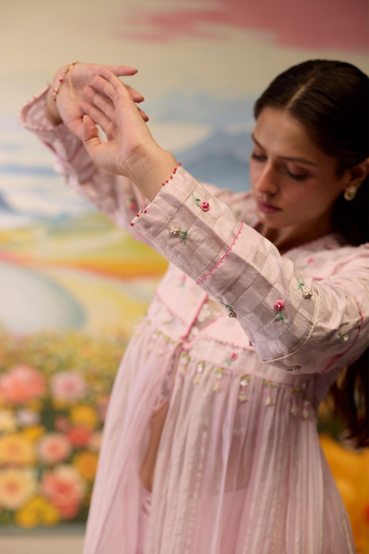 Lavender Gathered Kurta