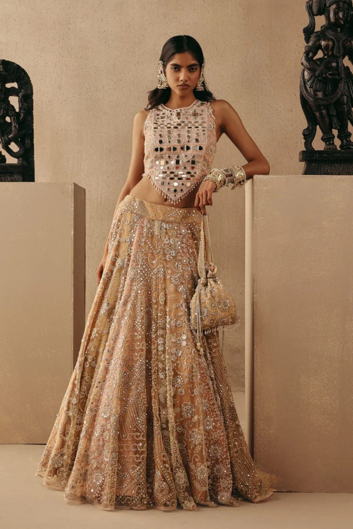 Mirrorwork Lehenga Set