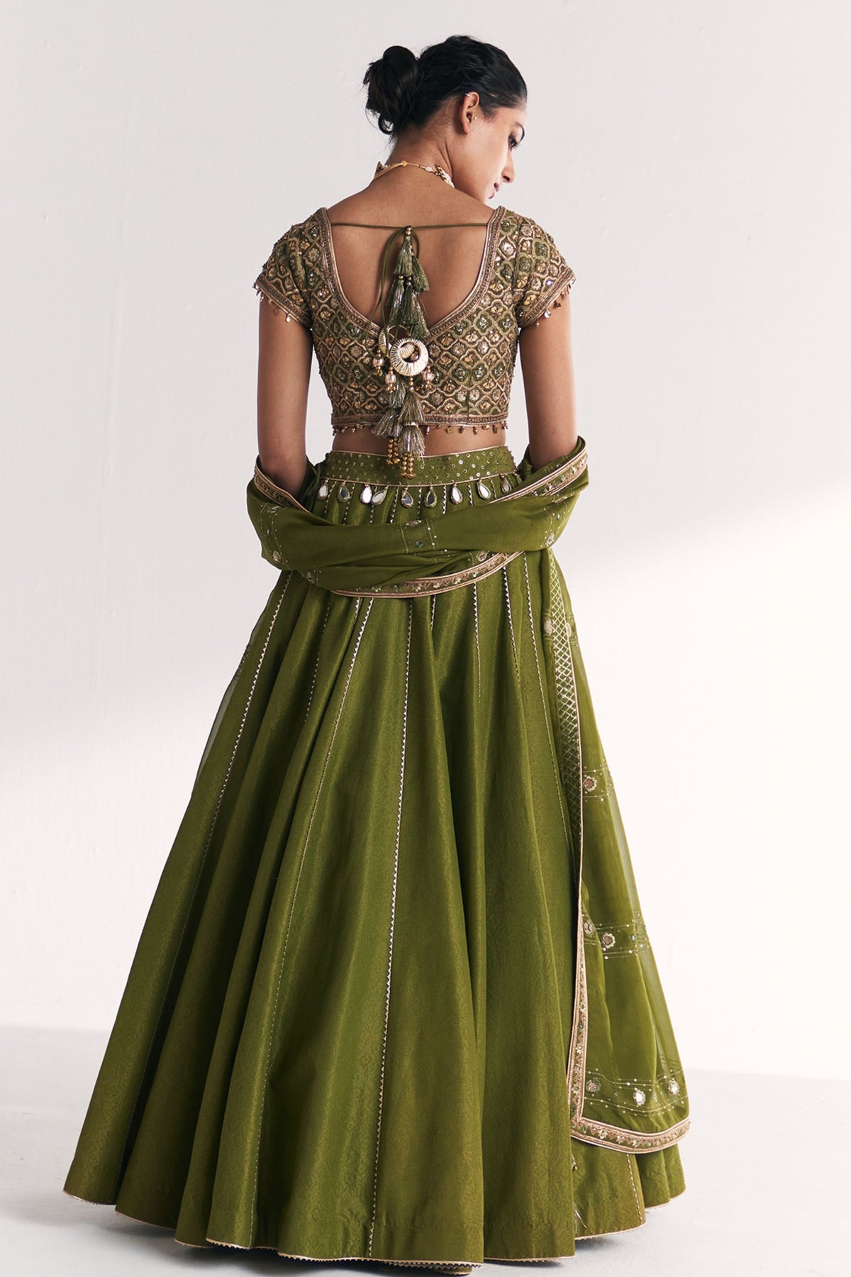 Rangoli Green Lehenga Set