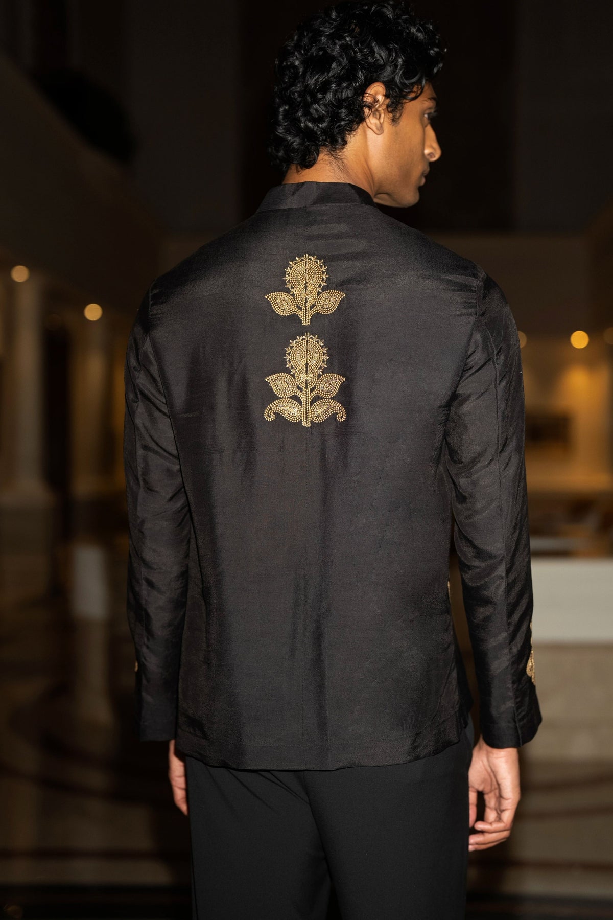 Embroidered Shirt & Straight Cut Pants