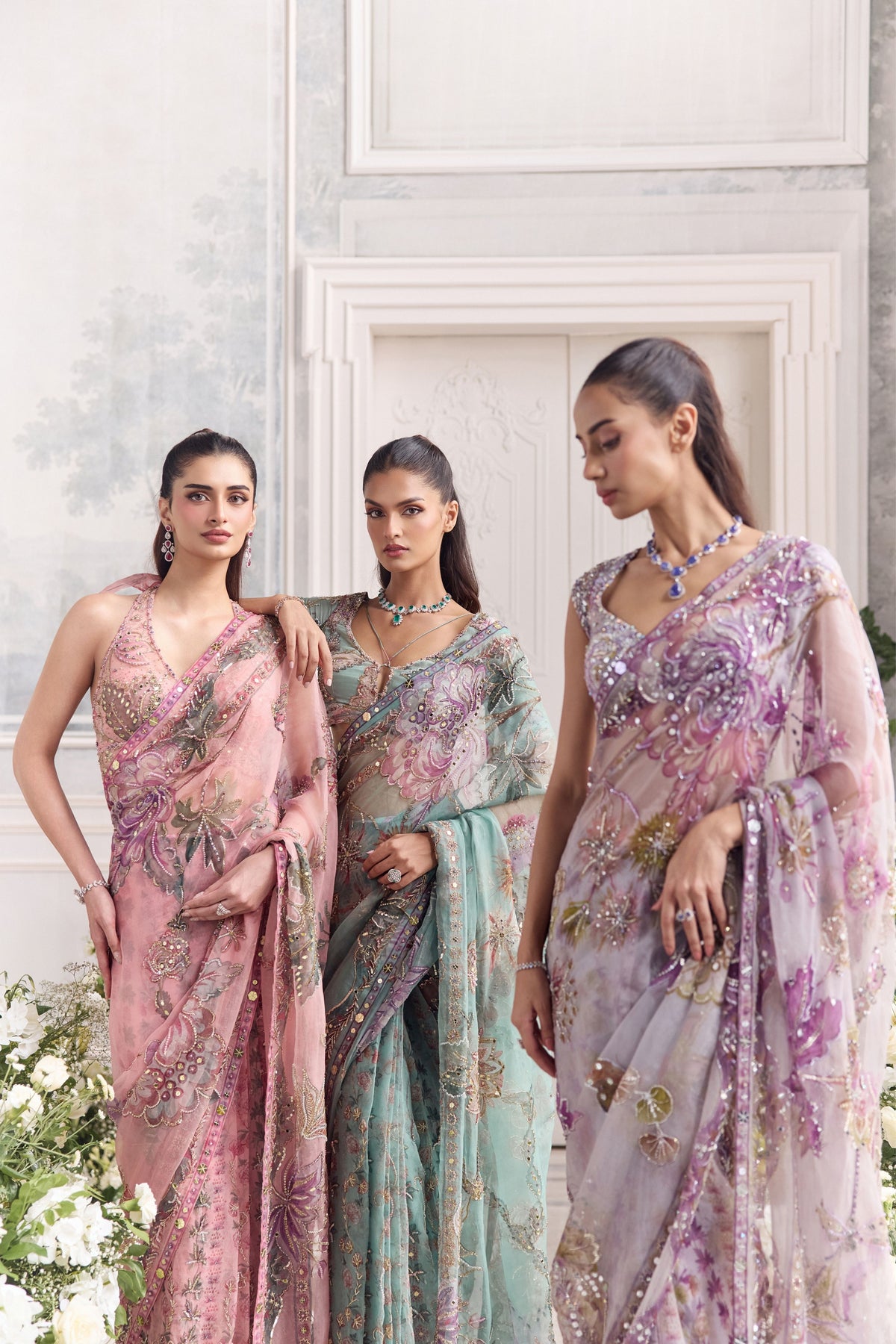 Uzma Draped Saree Set