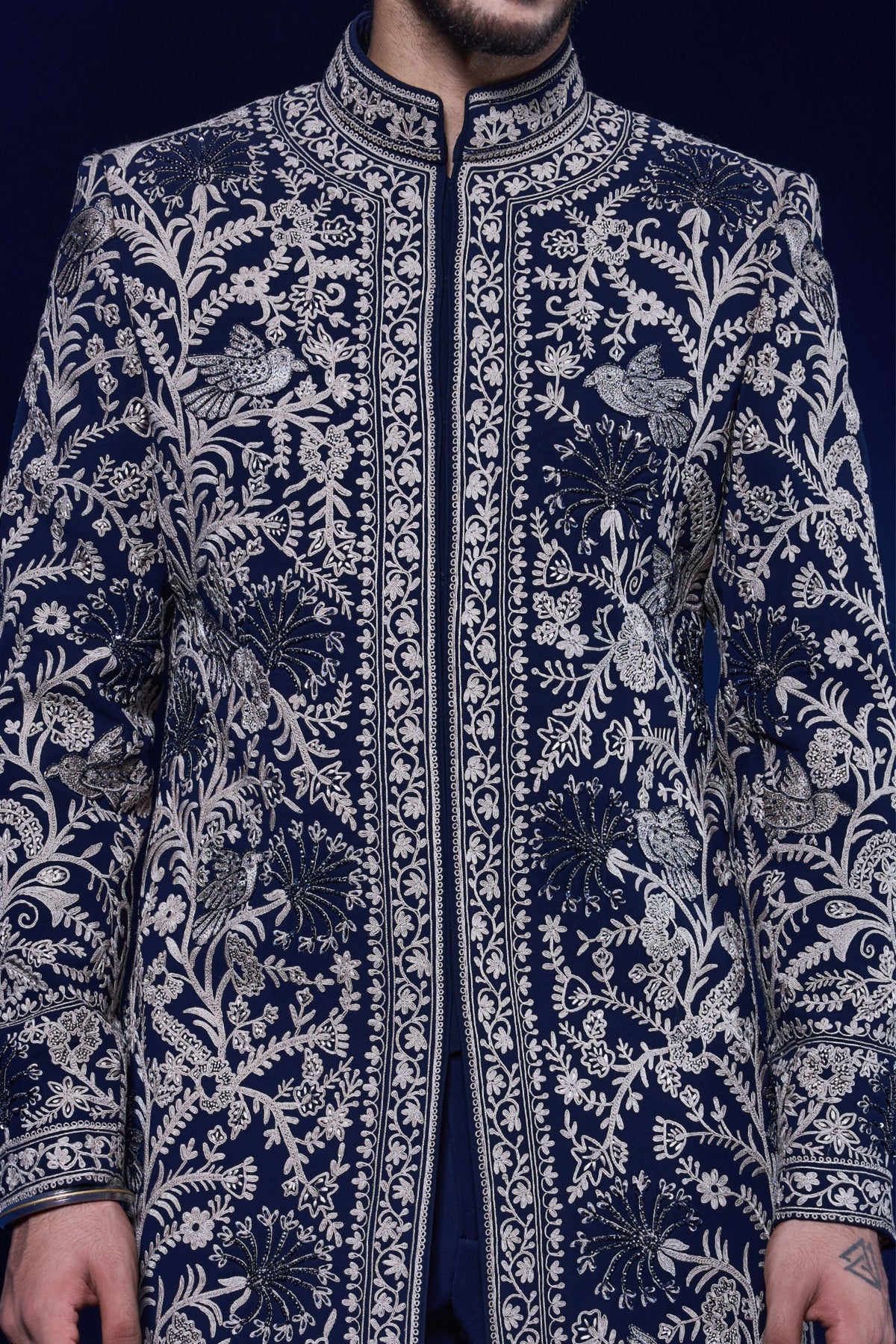 Midnight Sequin Indo Western Set