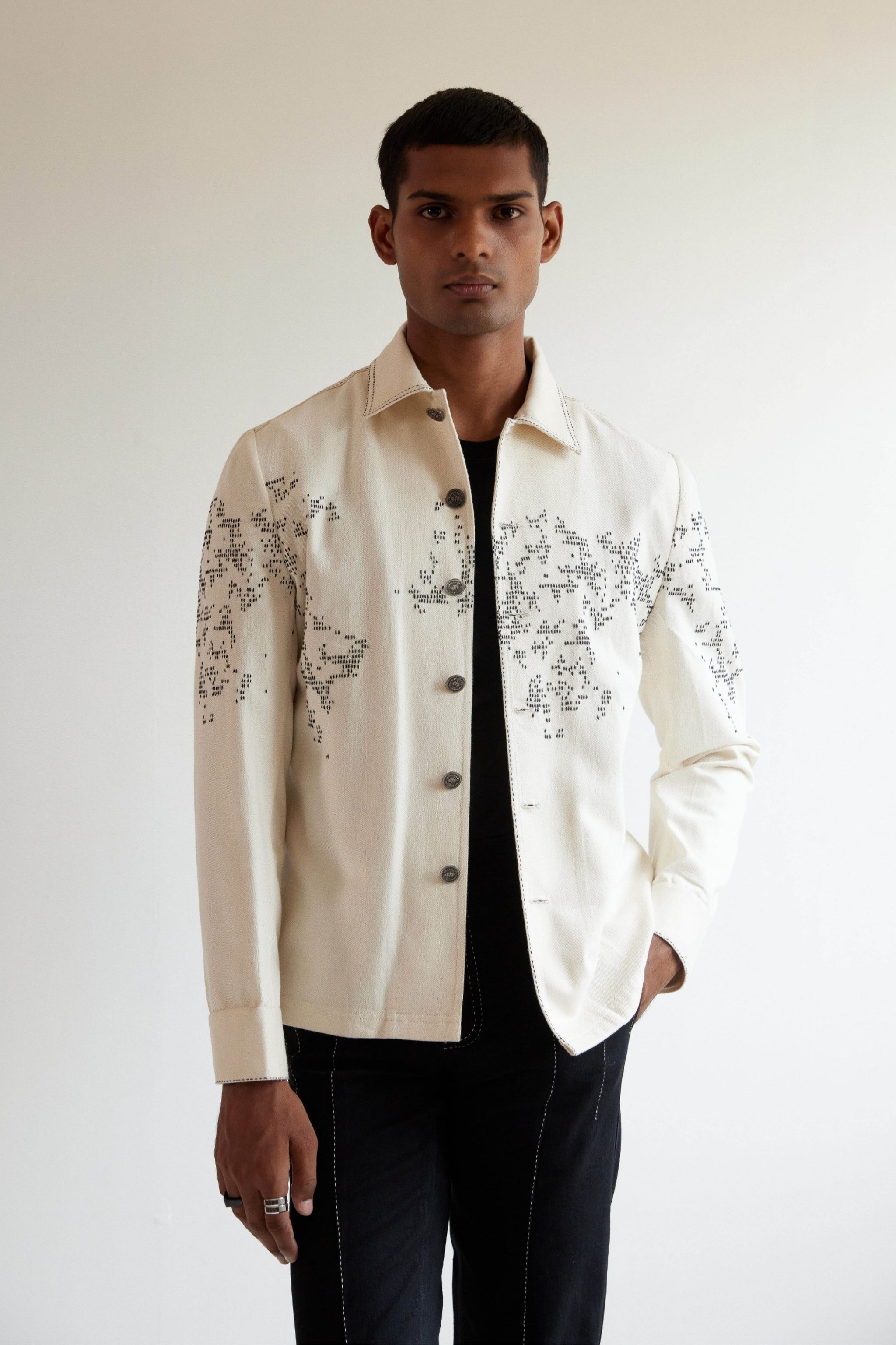 Map Denim Countrymade - Map Denim Jacket - Elahe
