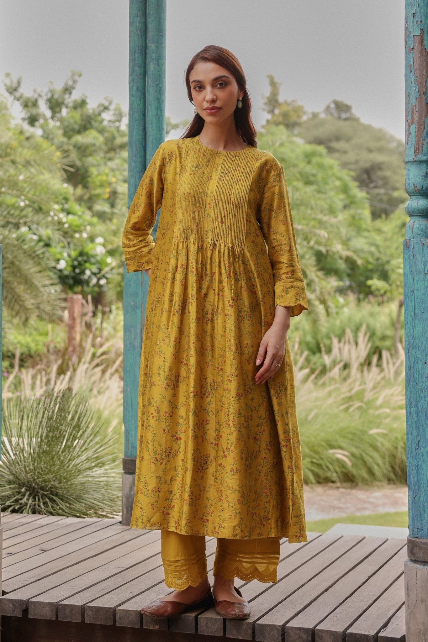 Tuscany Pintuck Kurta Set - Vaayu - Elahe