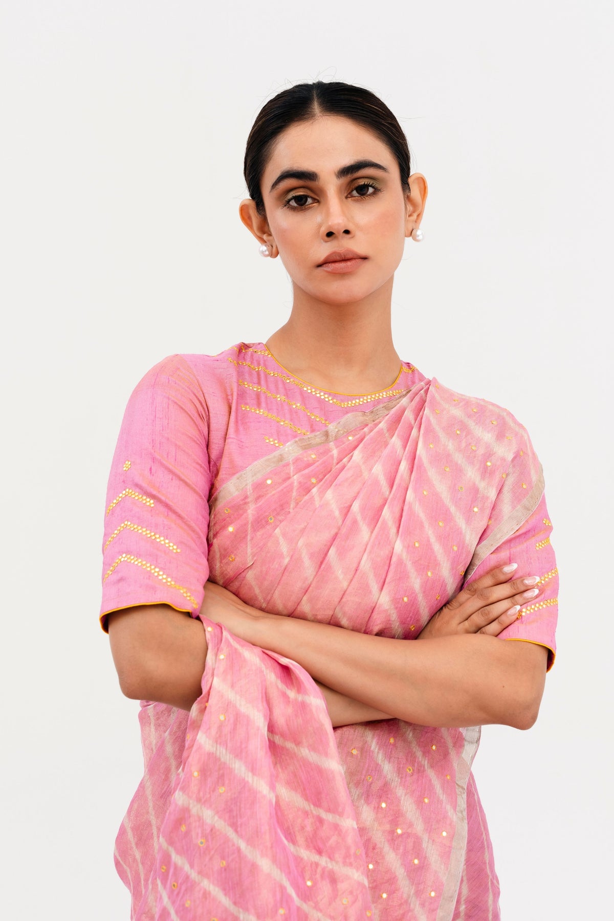 Pink Luni Saree