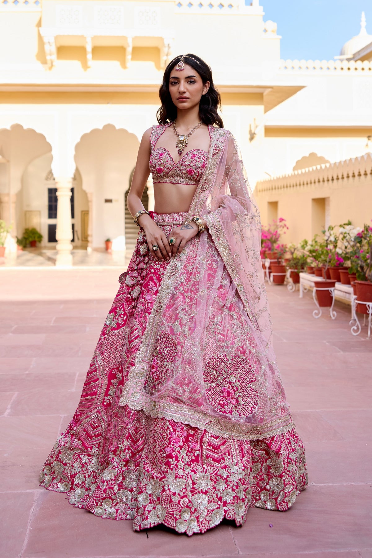 Scarlet Bridal Lehenga Set