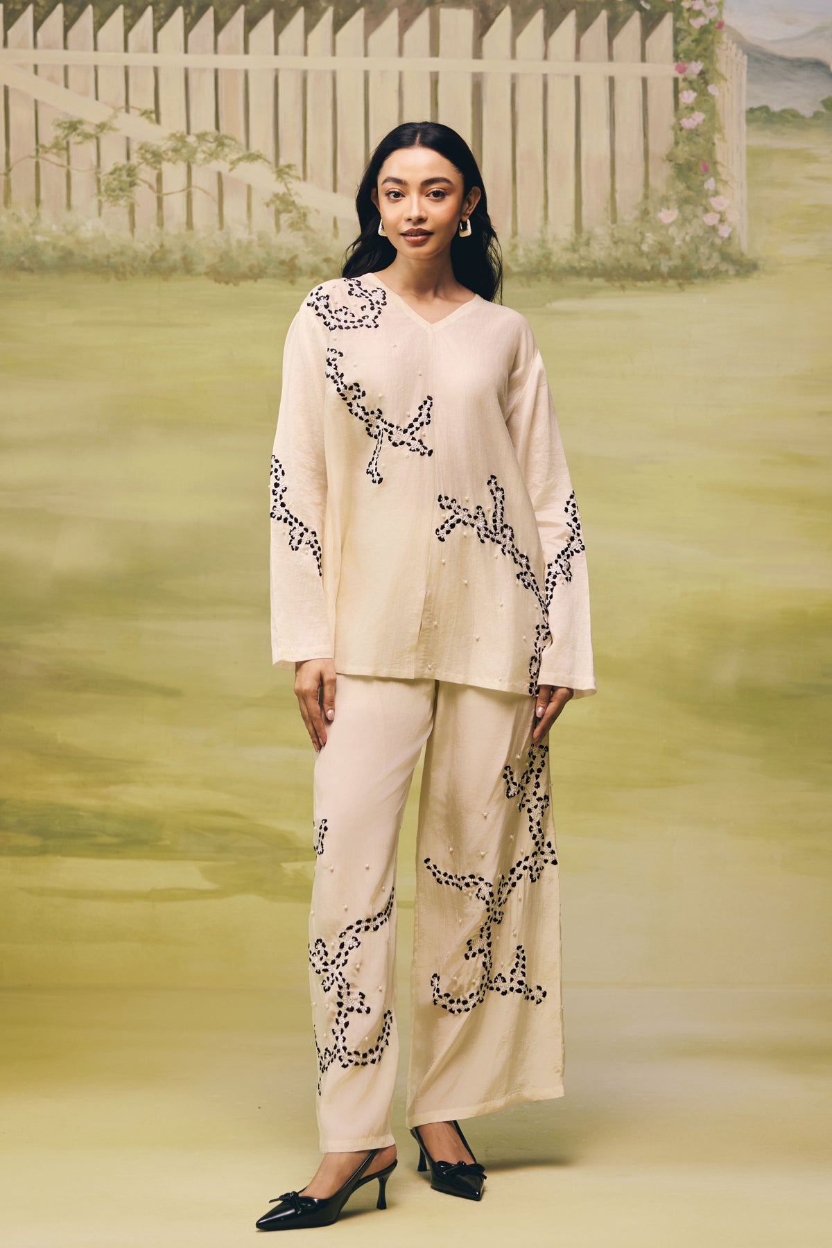 Porcelain Ink Easy Co-ord Set