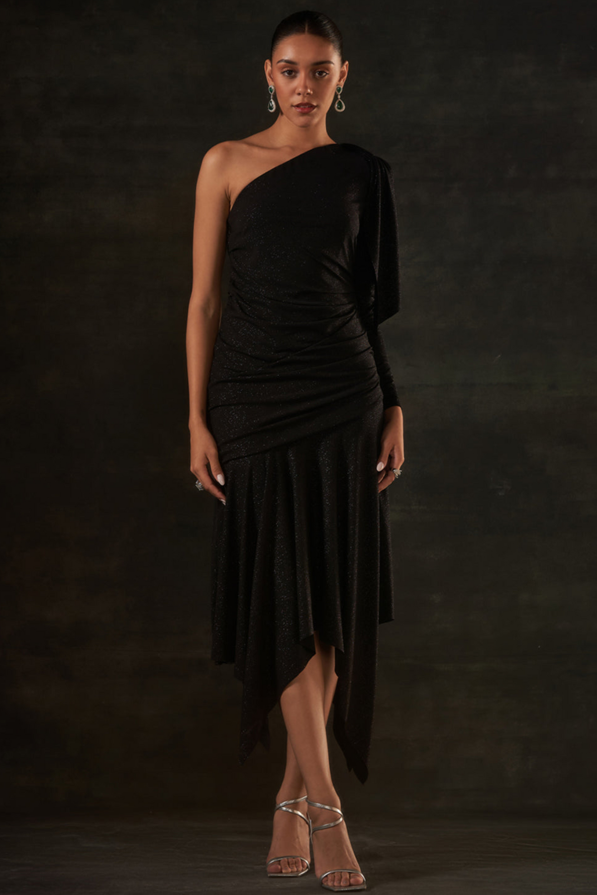 Black Glitter Dress