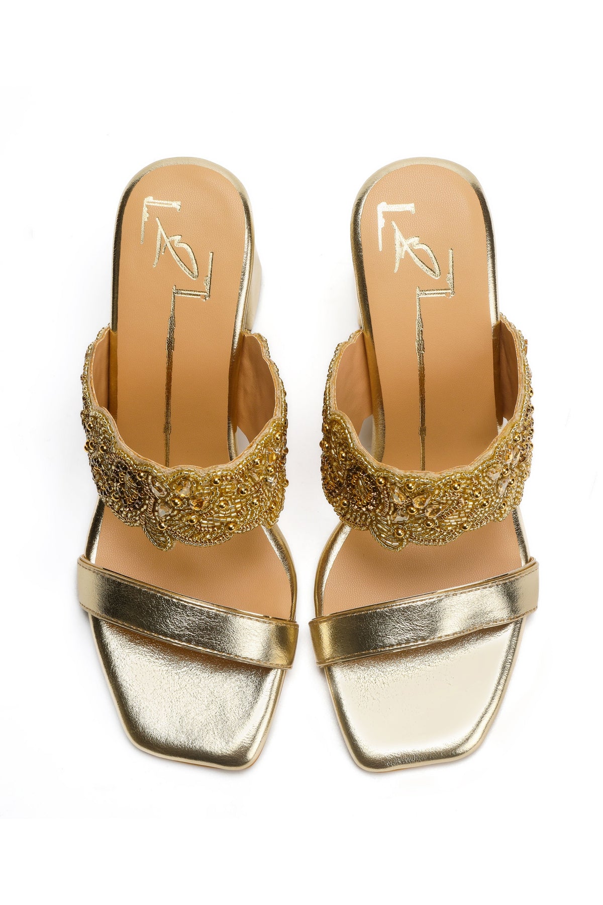 Golden Threads Heels