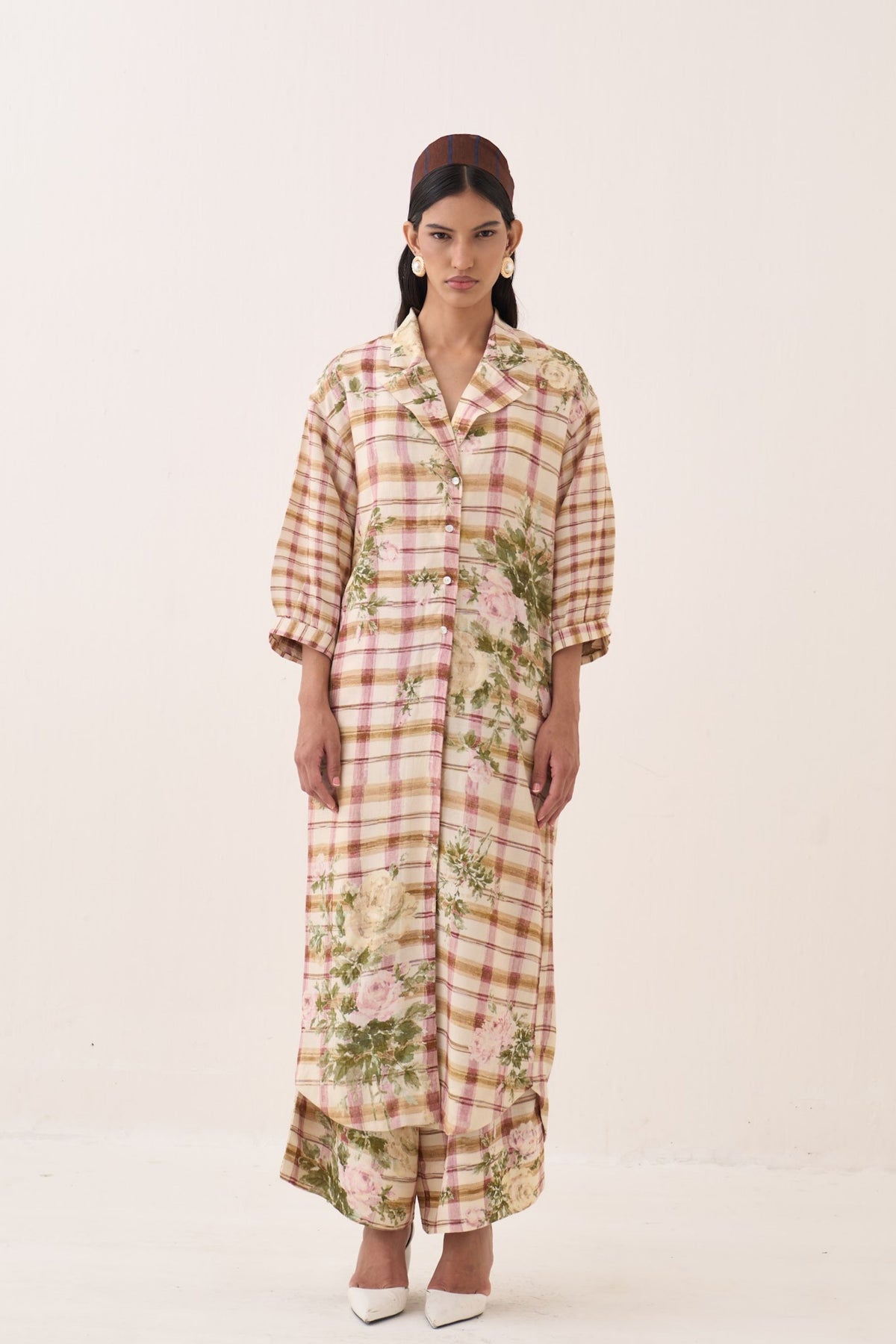 Jaali Trench Jacket Set
